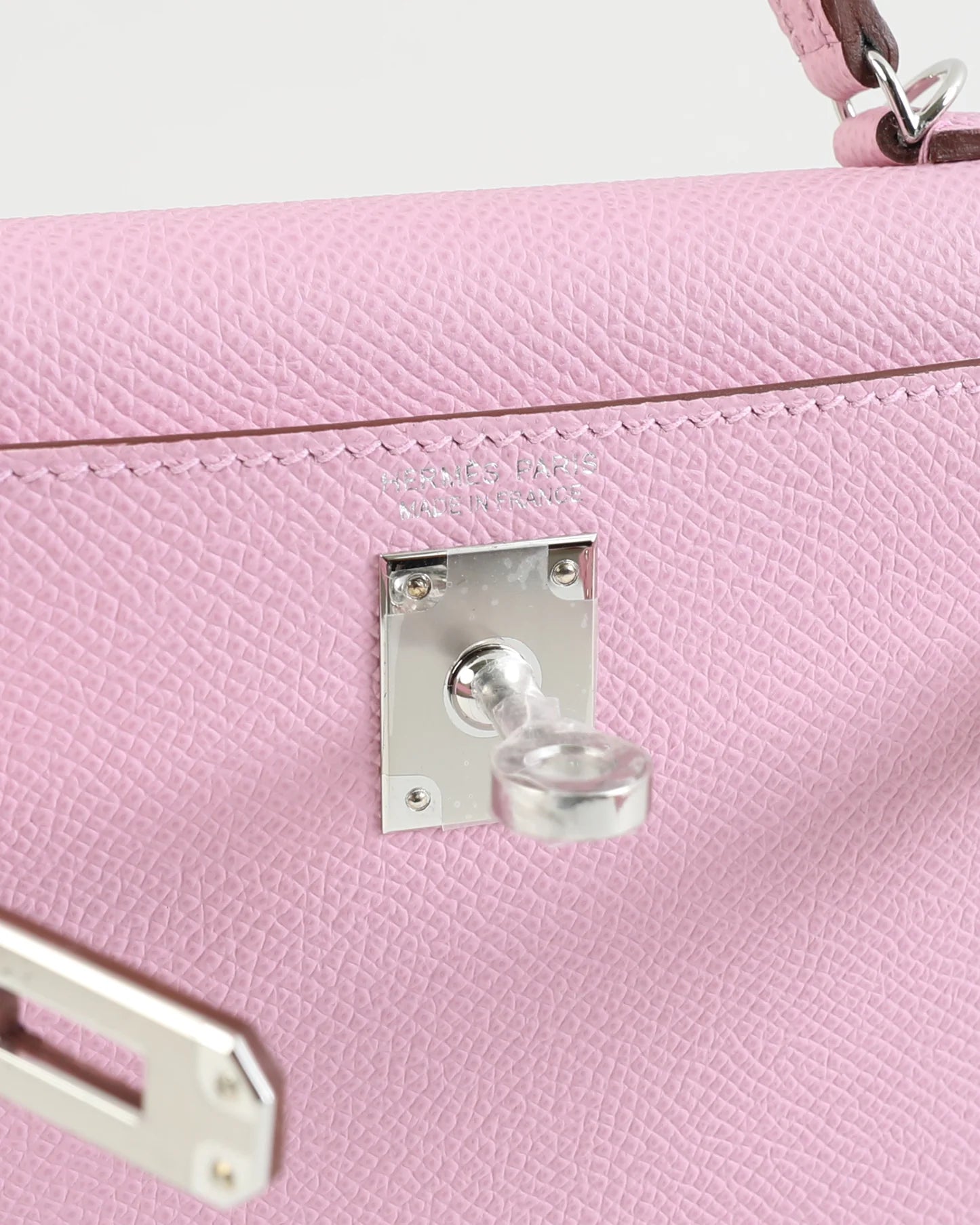 Kelly 20 Sellier Mauve Sylvestre in Epsom Leather with Palladium Hardware