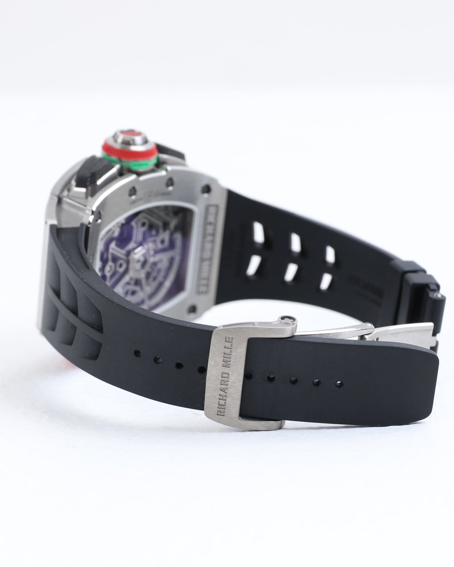 Richard Mille Rm 65-01 Automatic Split Seconds Chronograph Carbon Black Rubber Strap
