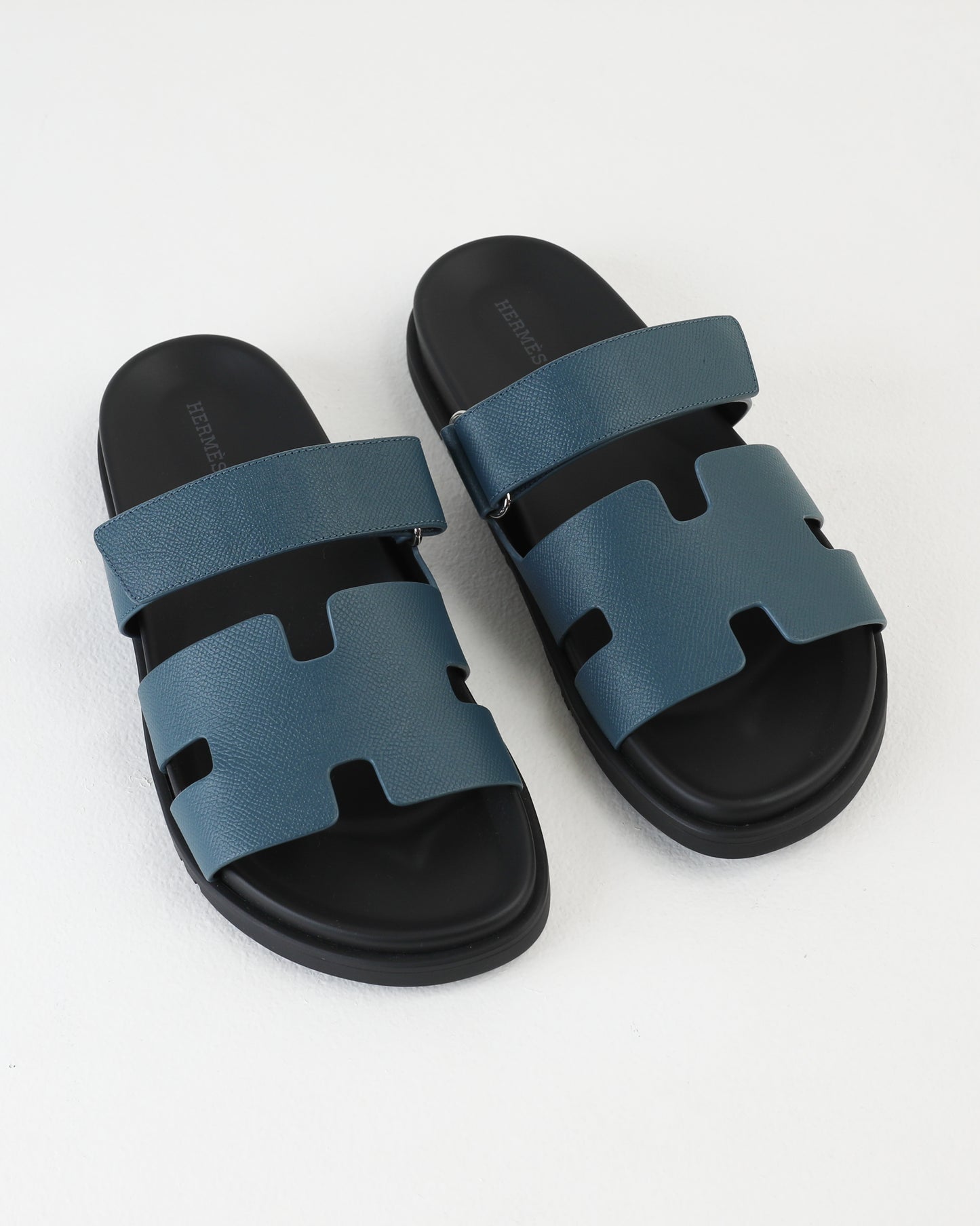 Chypre Sandal Homme in Blue Celeste Epsom