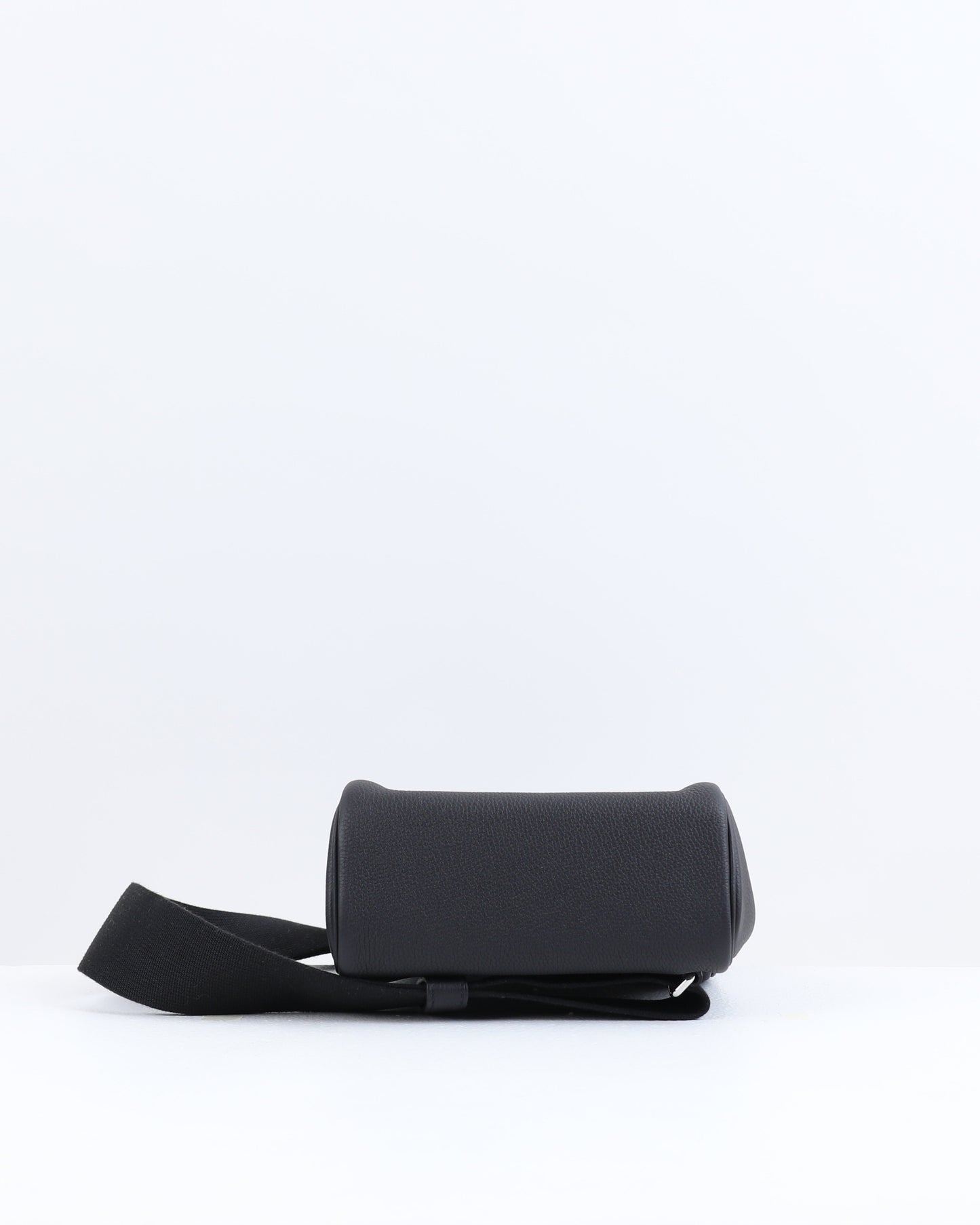 Hac a Dos PM Backpack Black in Togo Leather with Palladium Hardware