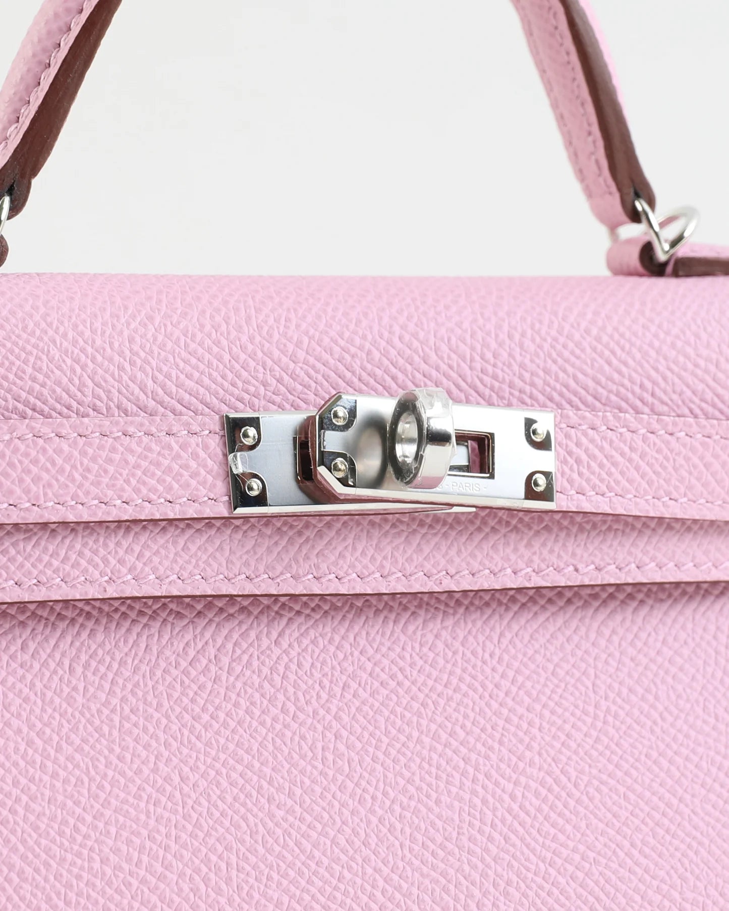 Kelly 20 Sellier Mauve Sylvestre in Epsom Leather with Palladium Hardware