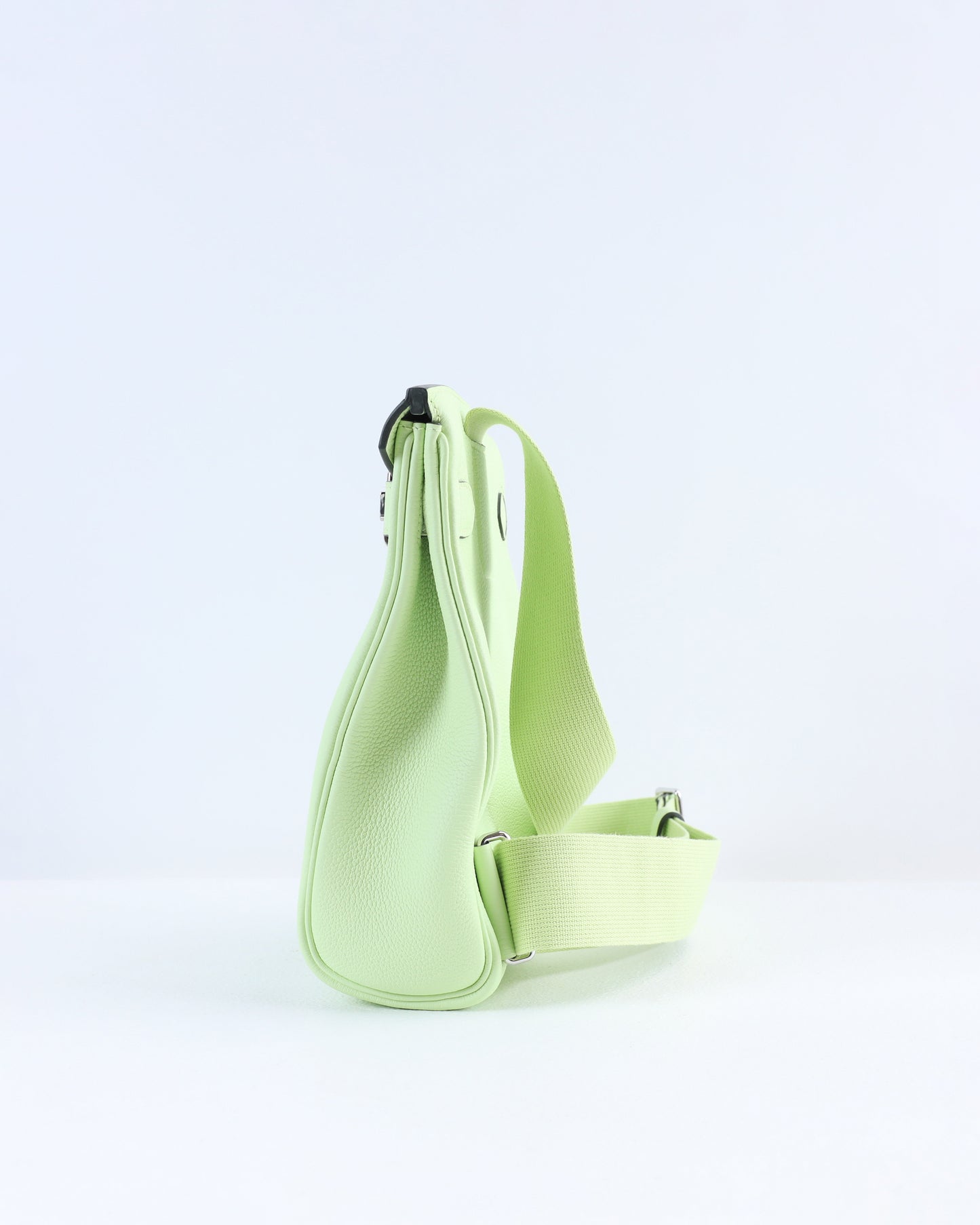 Hac A Dos PM Backpack Vert Absinthe in Togo Leather with Palladium Hardware