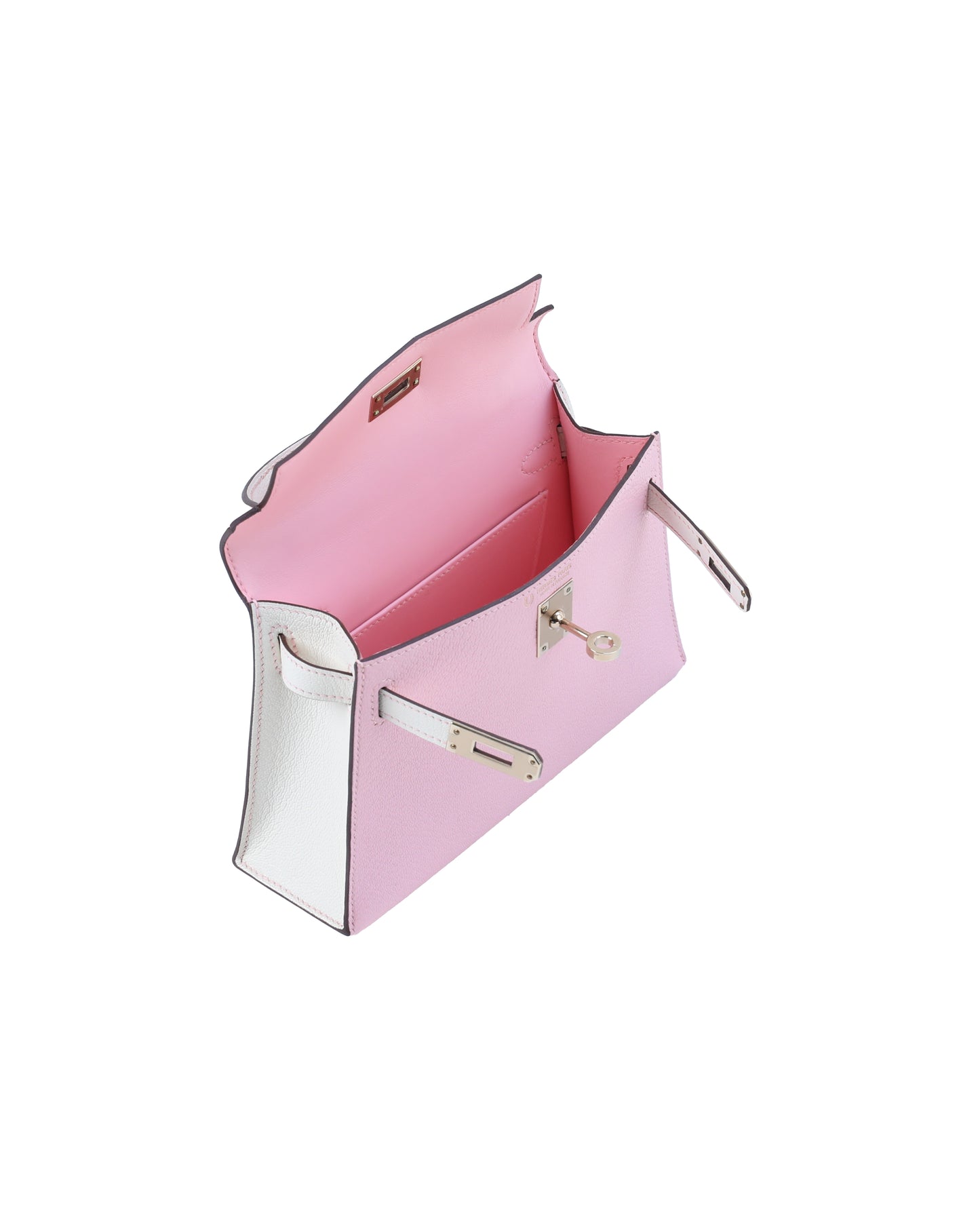 Kelly 20 Rose Confetti and Nata in Chevre Mysore with Permabrass Hardware
