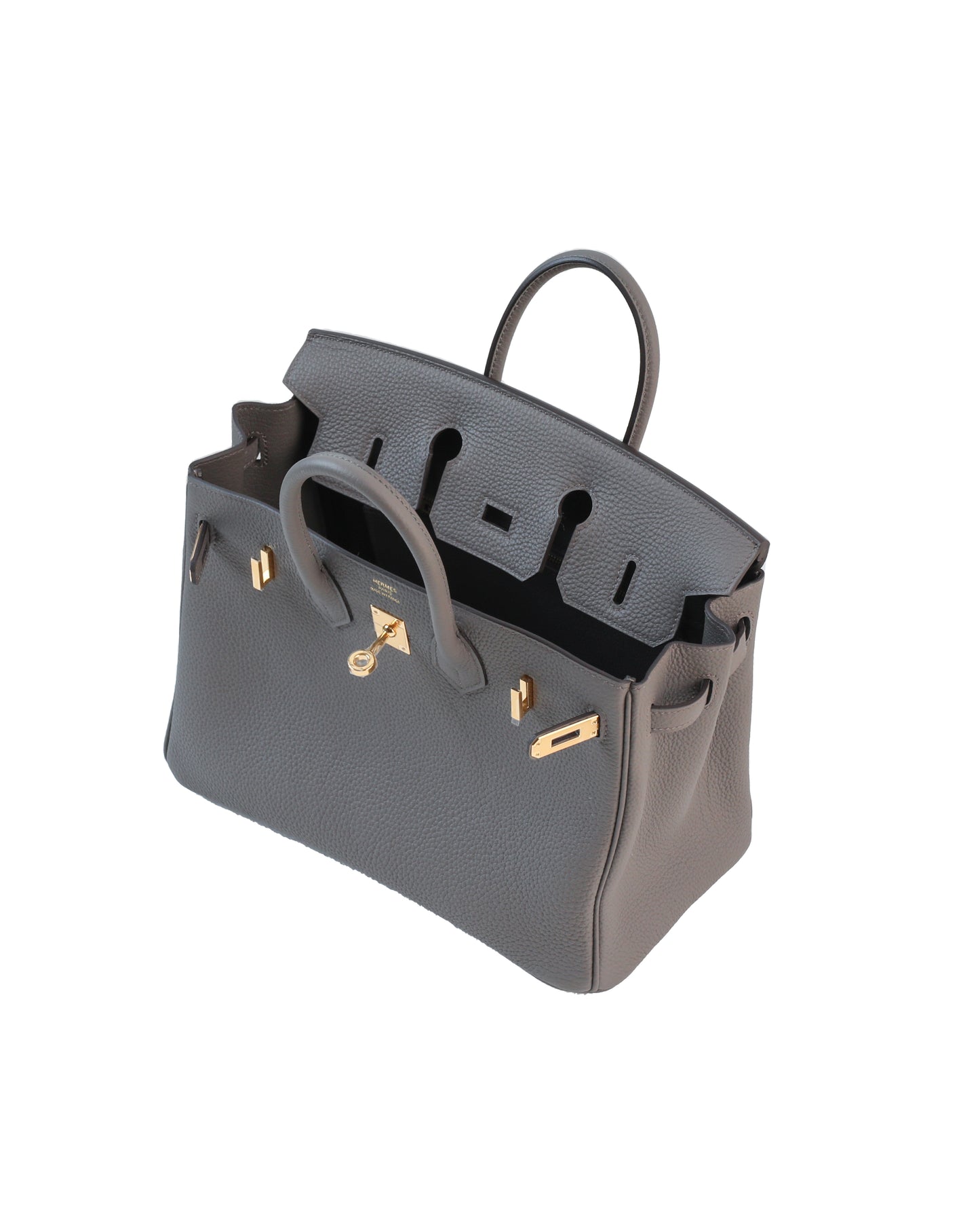Birkin 25 Gris Etain in Togo Leather with Gold Hardware