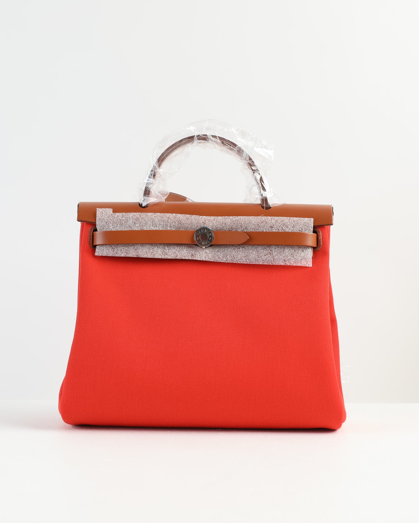 Herbag Zip 31 Naturel/Red OrangeHunter Cowskin/Military Canvas with Palladium Hardware
