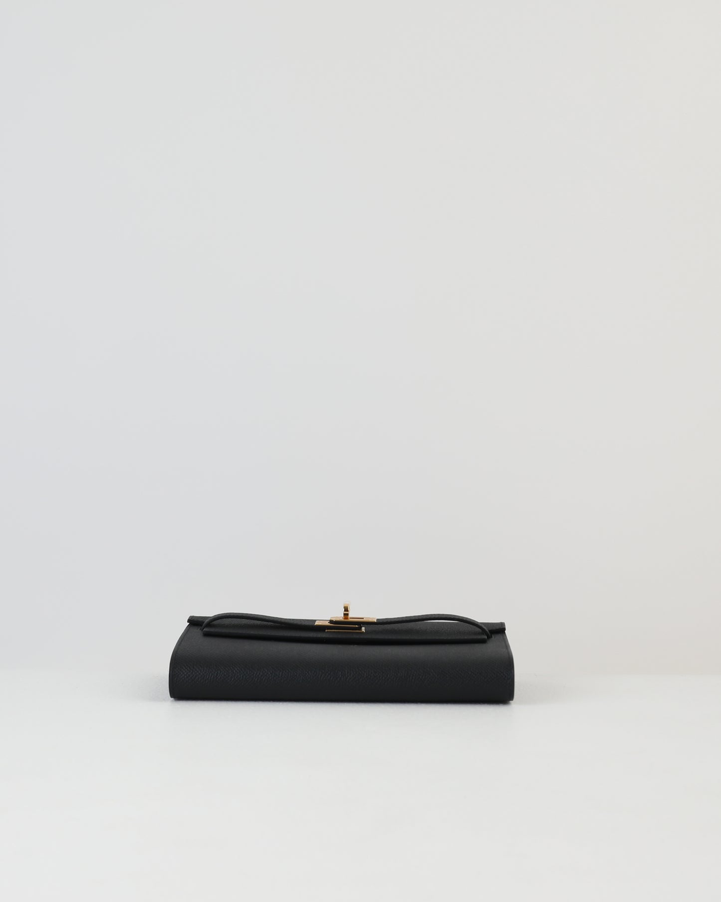Kelly To Go Black in Epsom Leather with Gold Hardware