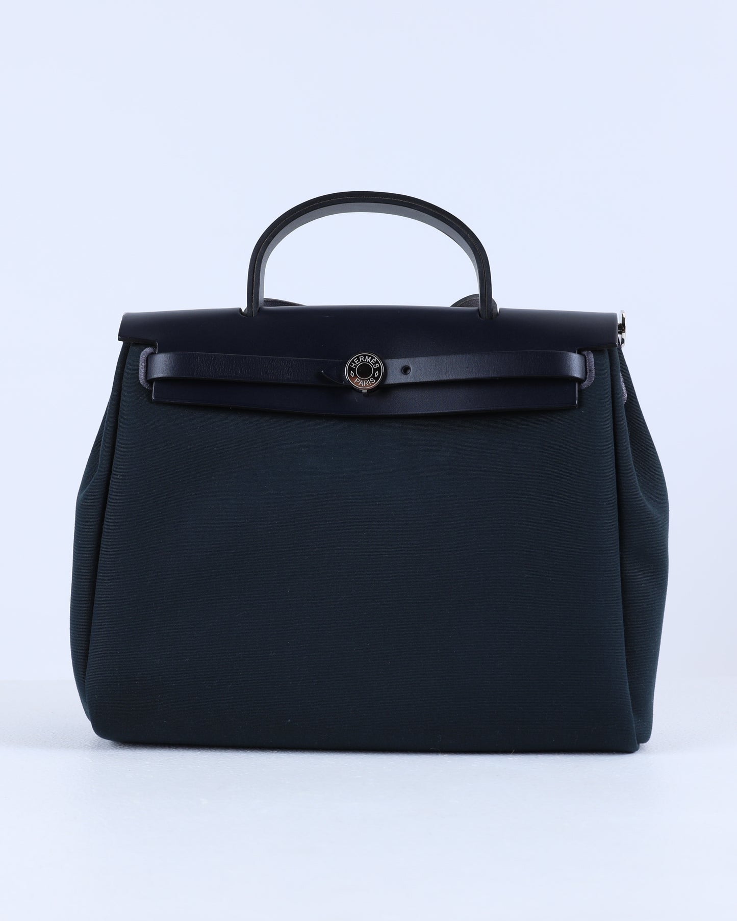 Herbag Zip 31 in Vert Cypress-VT Olive/Bleu Indigo Toile Officier Bicolore Vache Hunter with Palladium Hardware