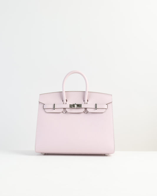 Birkin 25 Sellier Mauve Pale in Epsom Leather with Palladium Hardware