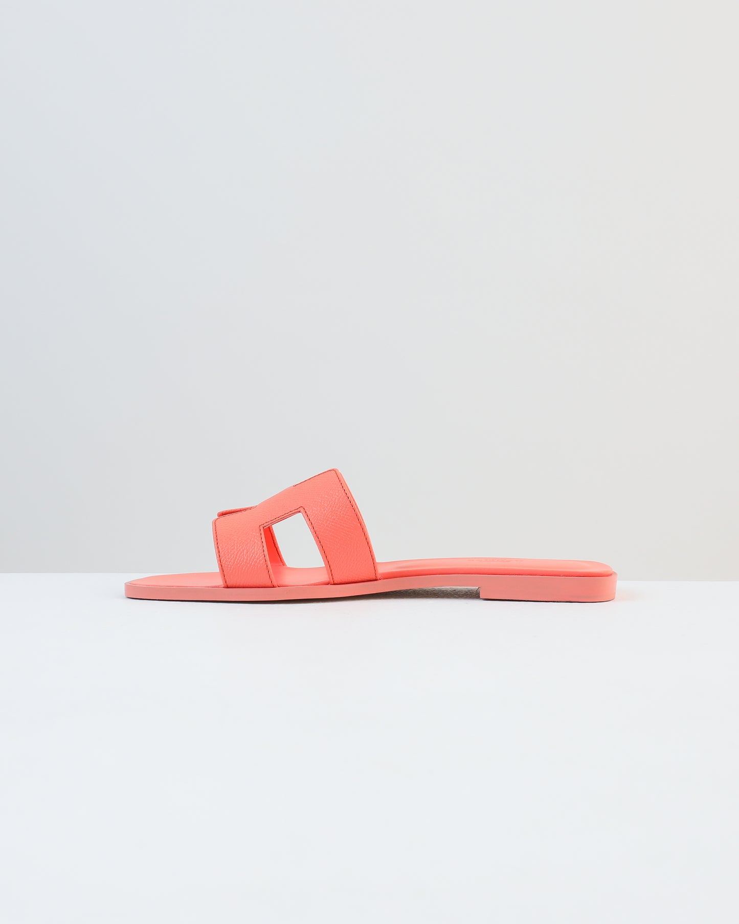 Oran Sandal in Orange Joey Epsom Leather