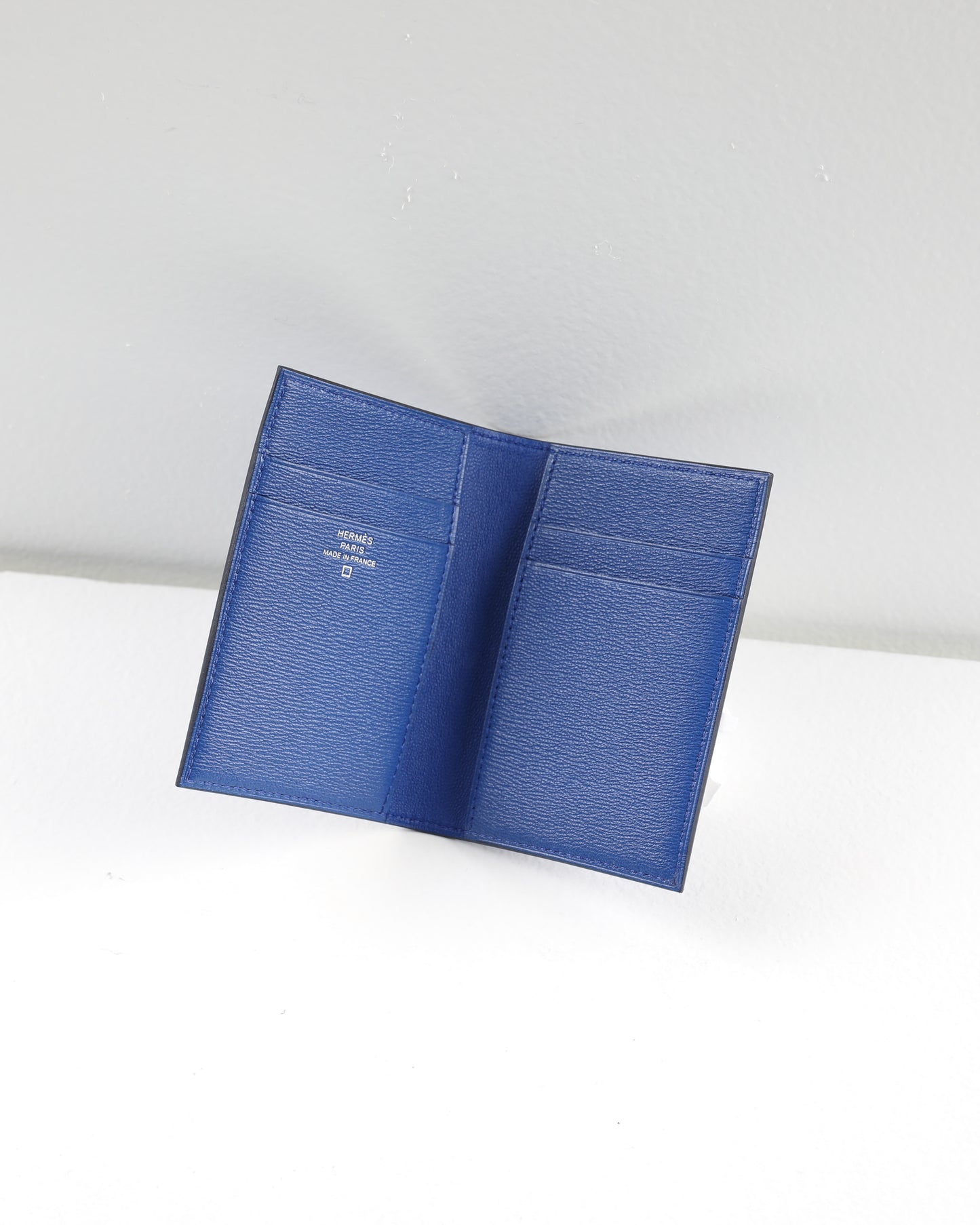 MC2 Euclide Card Holder in Blue Matte Alligator Mississippiensis
