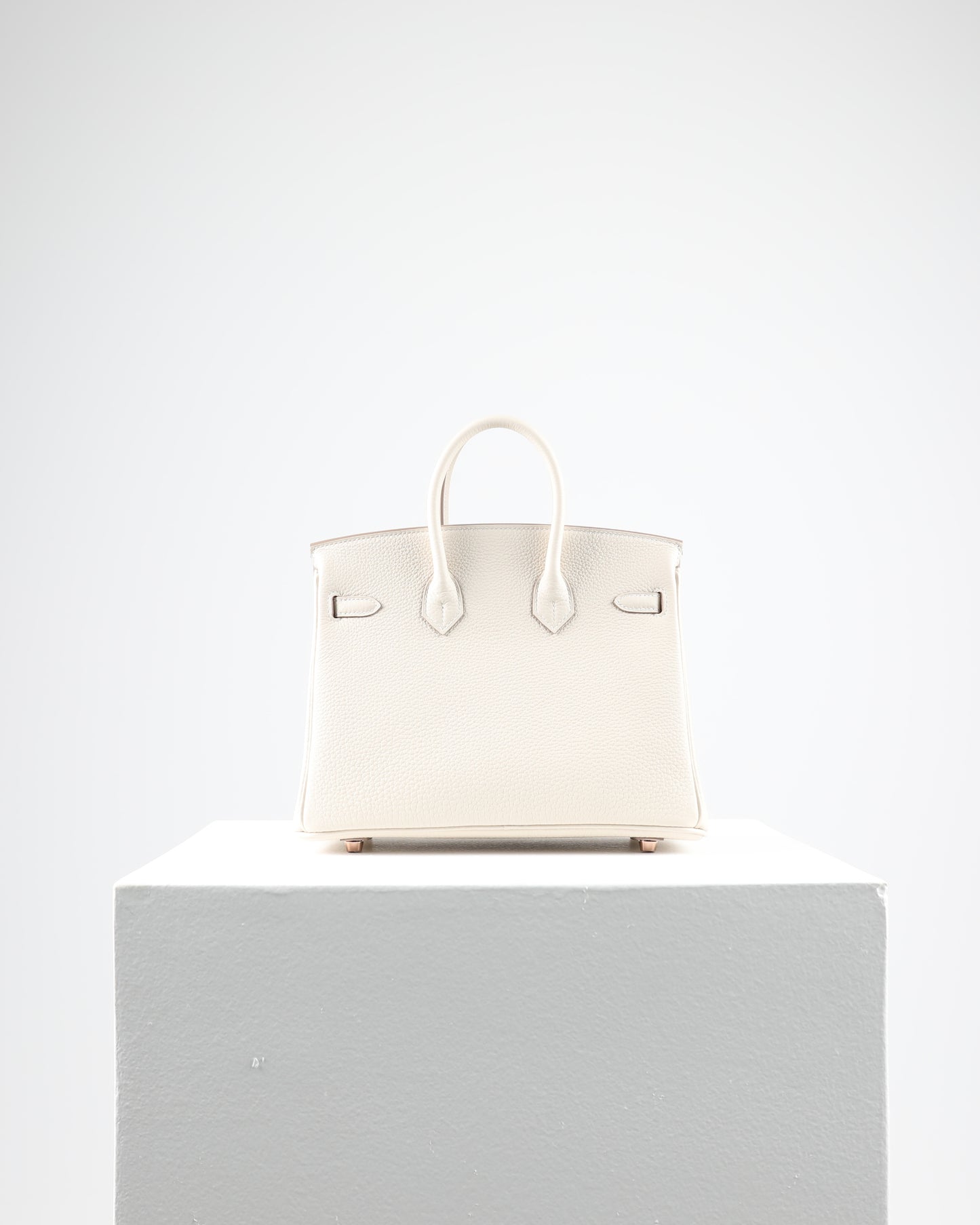 Birkin 25 Craie in Togo Leather with Rose Gold Hardware