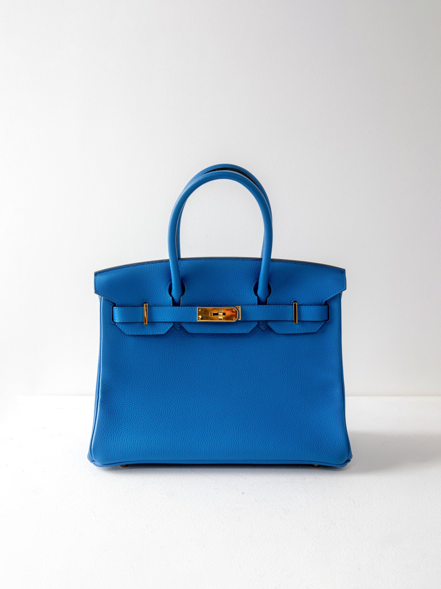 Birkin 30 Bleu Zellige Togo with Gold Hardware