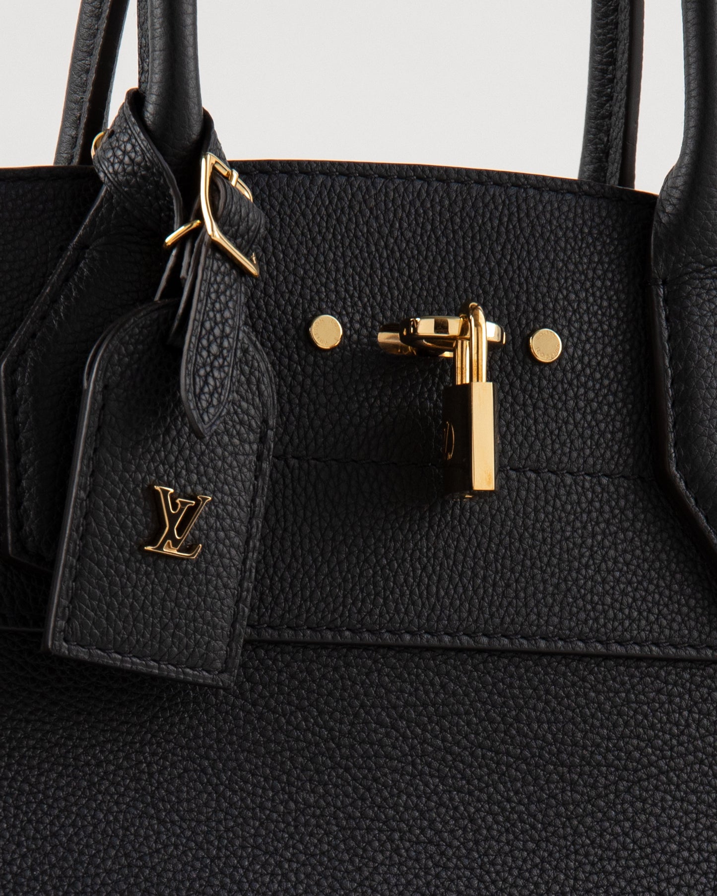 (Preloved) Louis Vuitton City Steamer Bag MM in Black