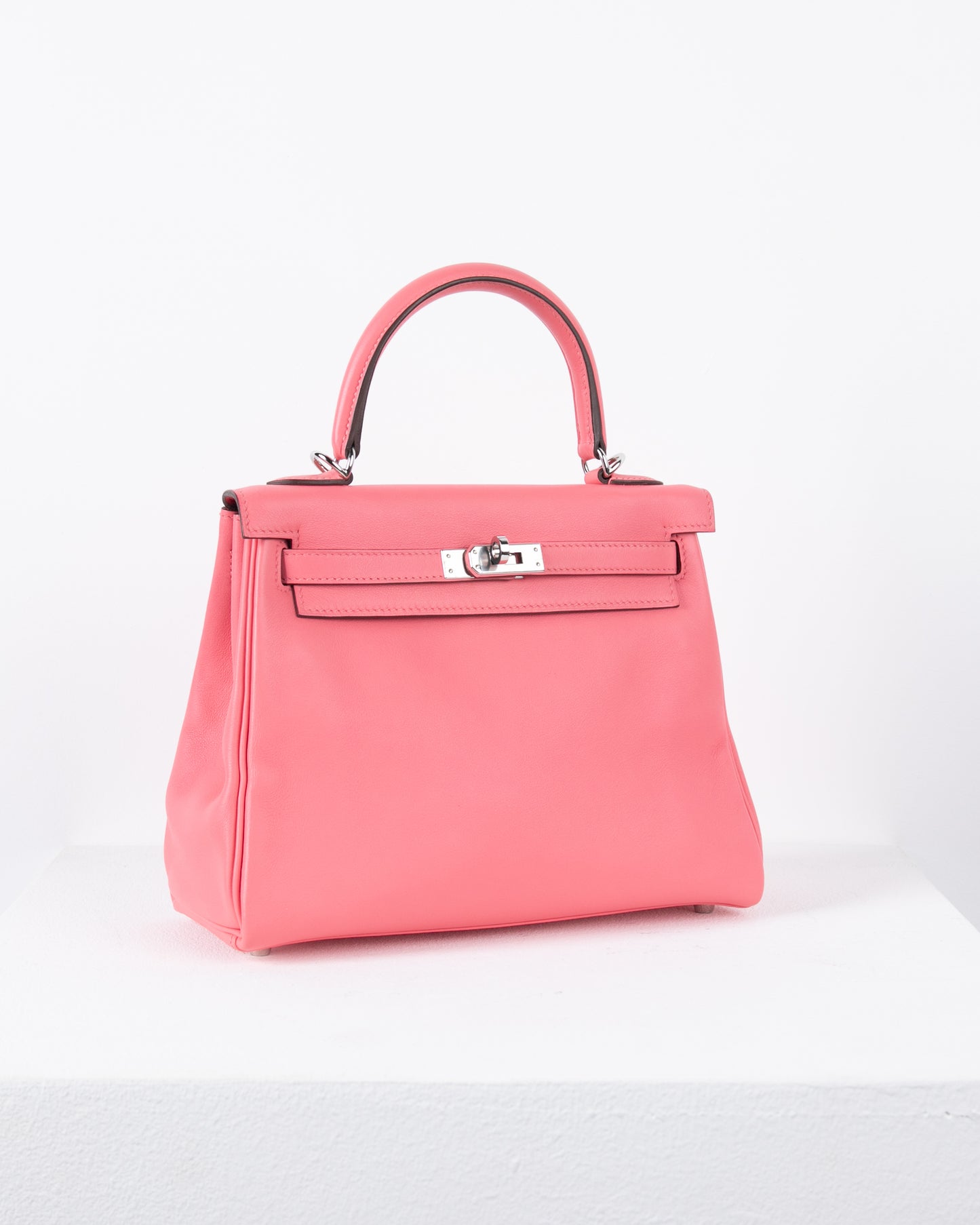 Kelly 25 in Rose Azalee Swift with Palladium Hardware
