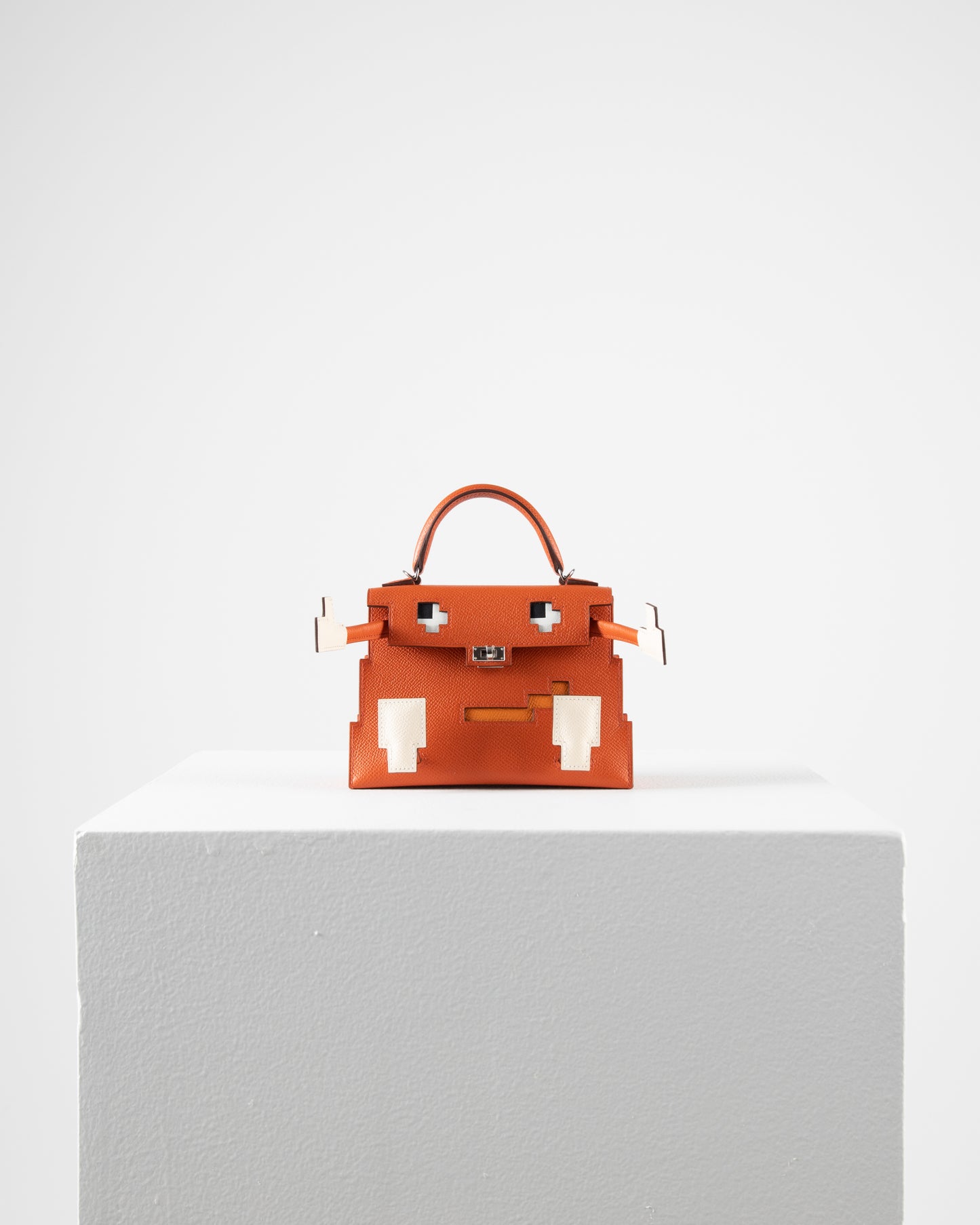 Kelly Doll Quelle Idole Picto Terre Battue Epsom with Palladium Hardware