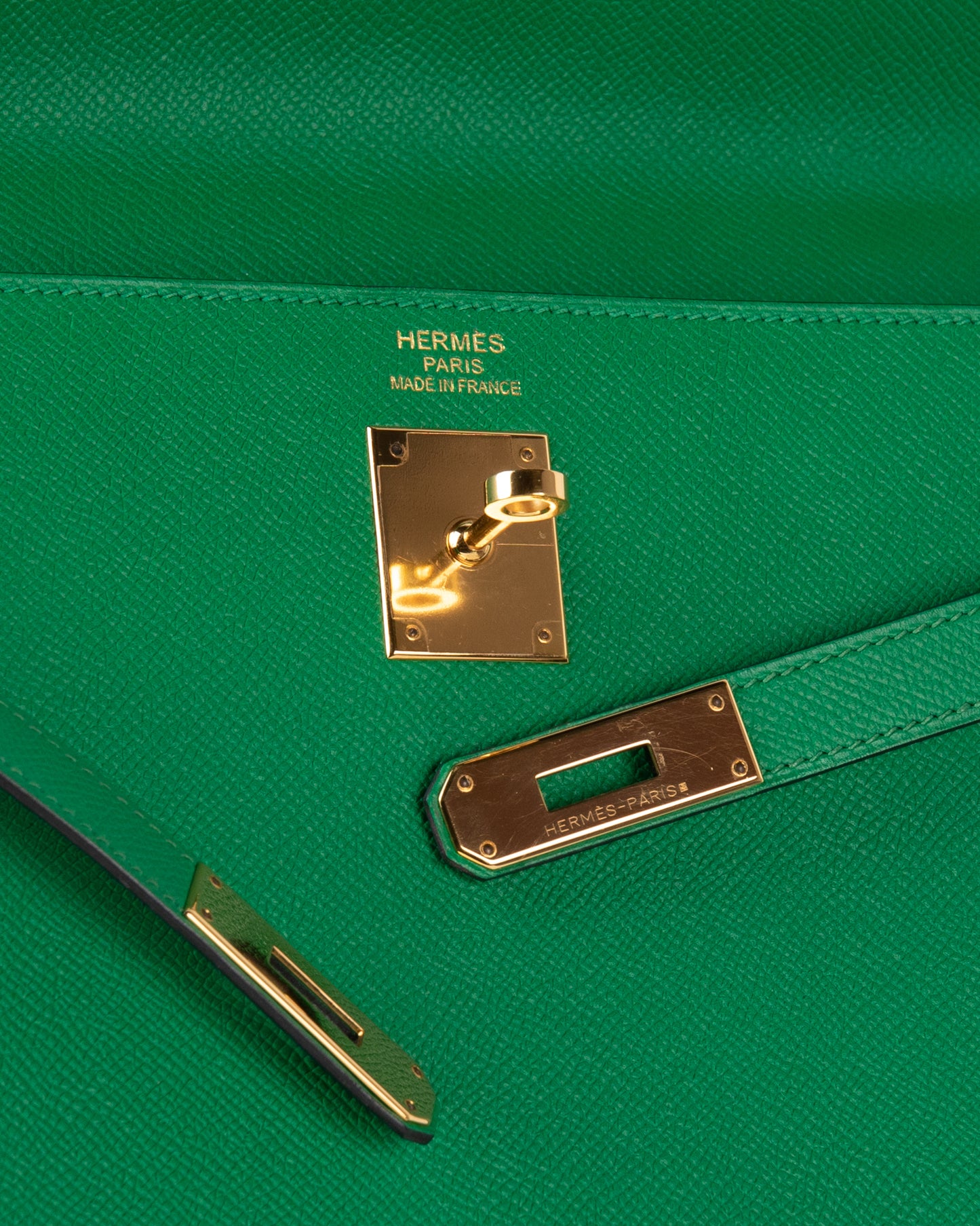 Kelly 35 Sellier in Bambou Epsom Leather with Gold Hardware