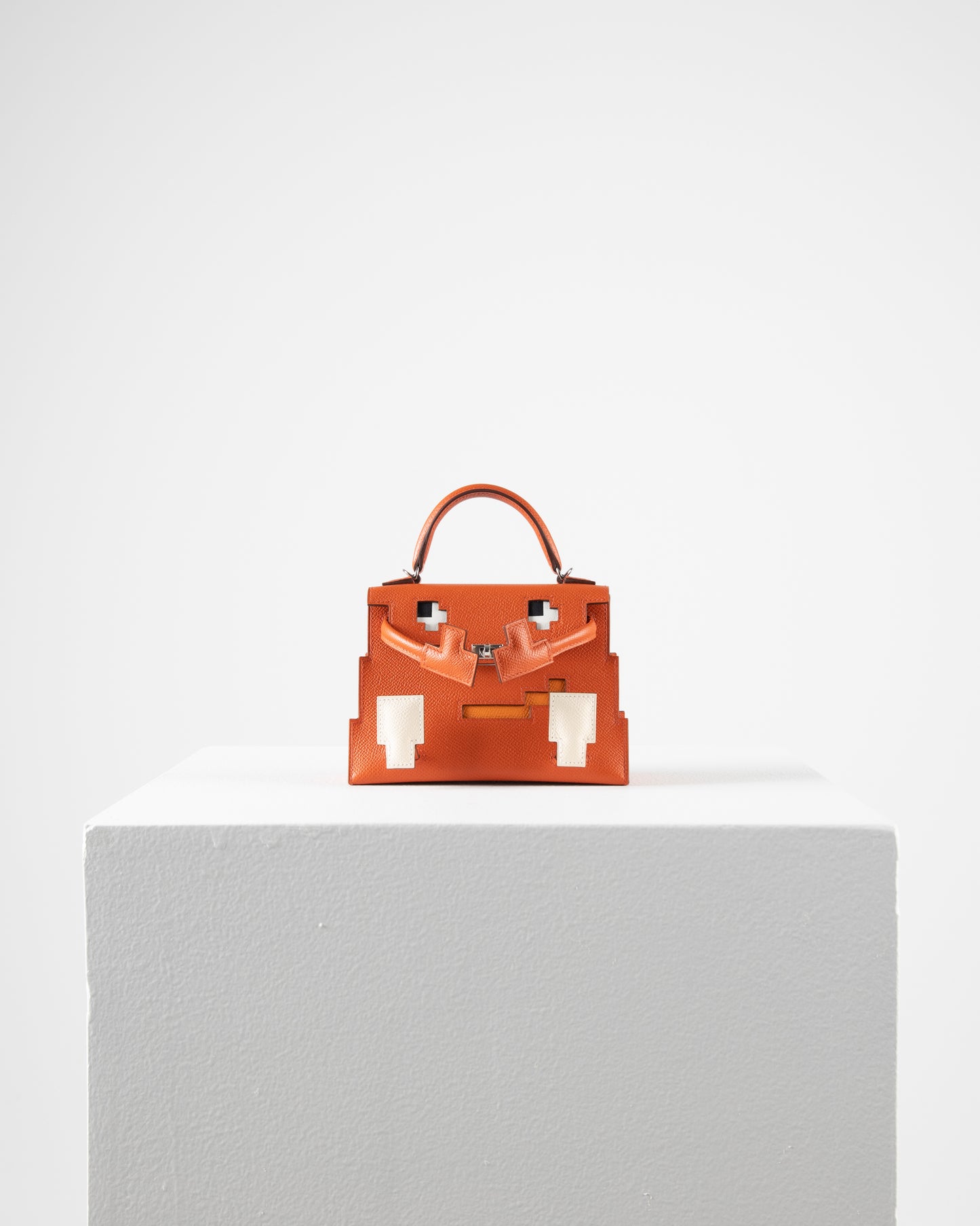 Kelly Doll Quelle Idole Picto Terre Battue Epsom with Palladium Hardware