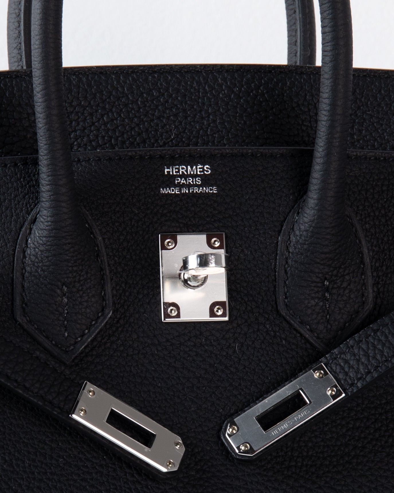 Birkin 25 in Black Togo Leather with Palladium Hardware