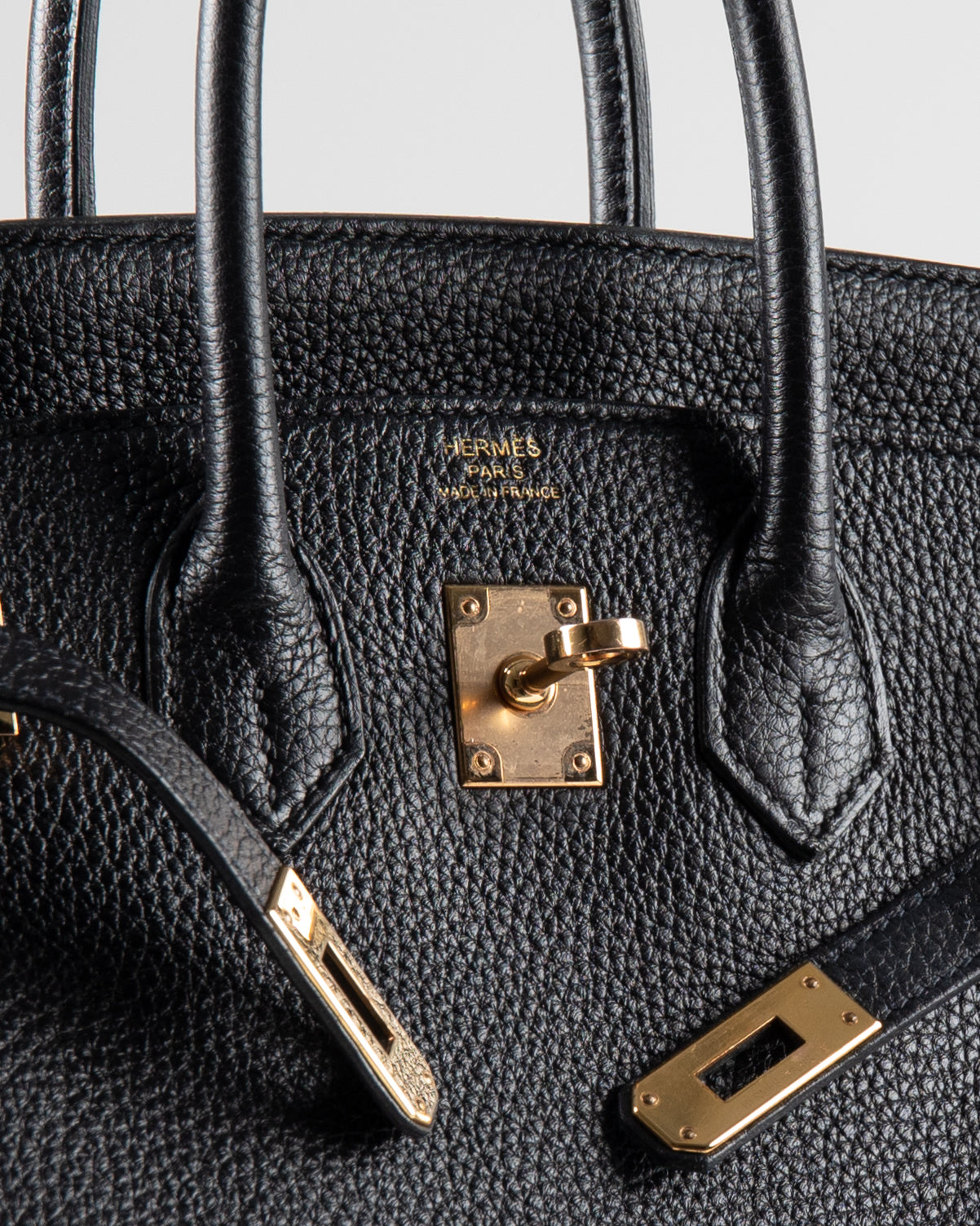 (Preloved) Birkin 25 Black in Togo Leather with Rose Gold Hardware