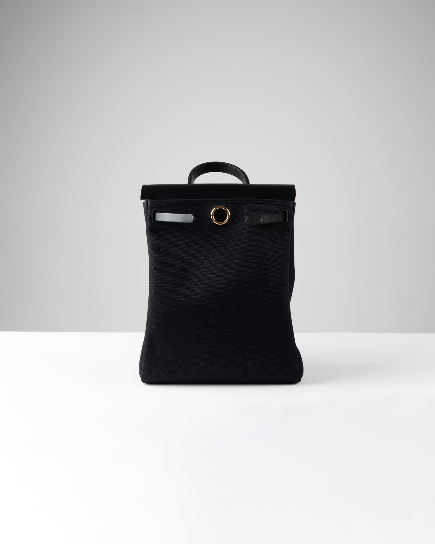 Military Toile Vache Hunter Herbag a Dos Zip Retourne Backpack Ebene Black