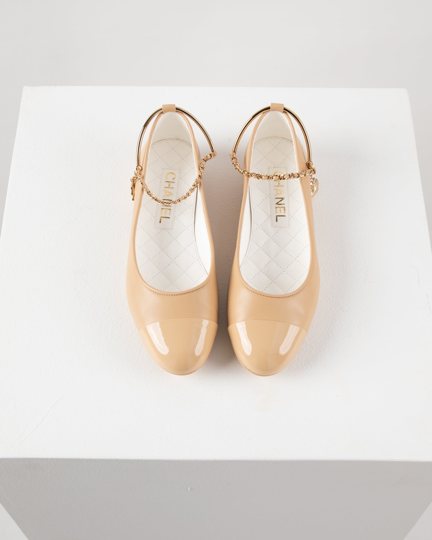 Chanel Ballerina Flat Shoes in Beige