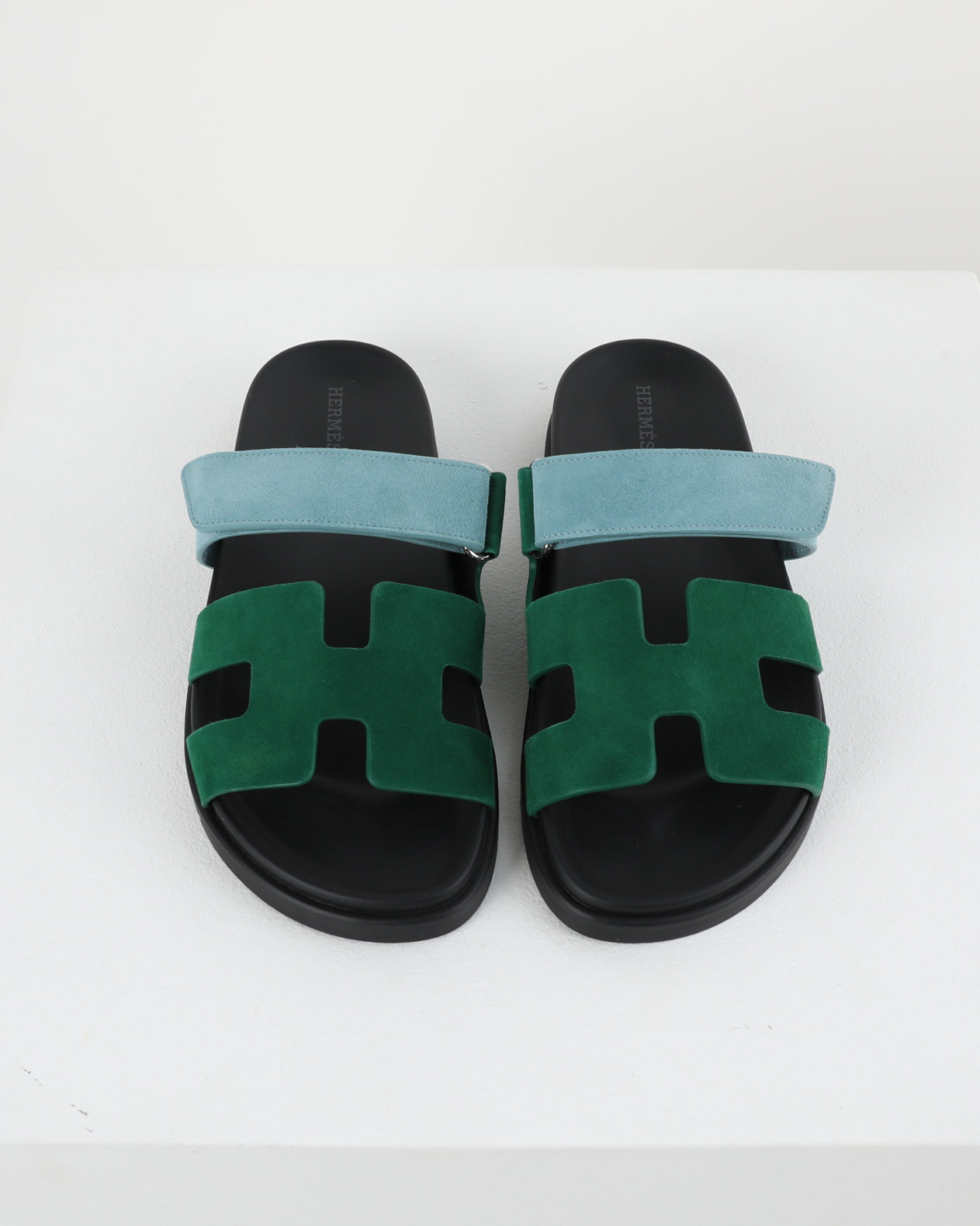 Chypre Sandal in Vert Cactus / Vert d'eau