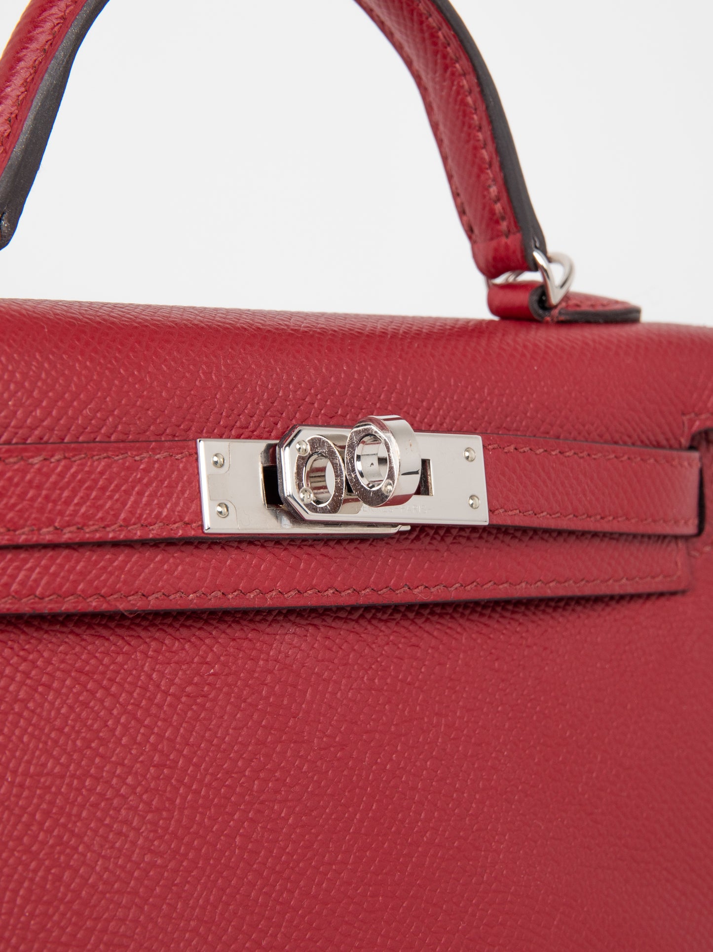 Kelly 20 Rouge Grenat Epsom with Palladium Hardware