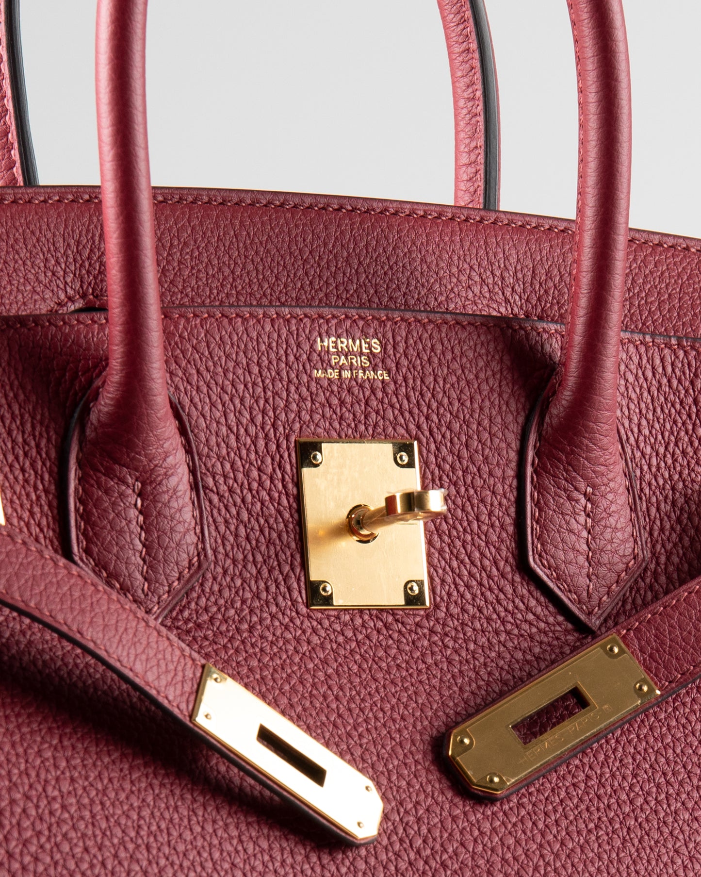 Birkin 30 Rouge Grenat in Togo Leather with Gold Hardware