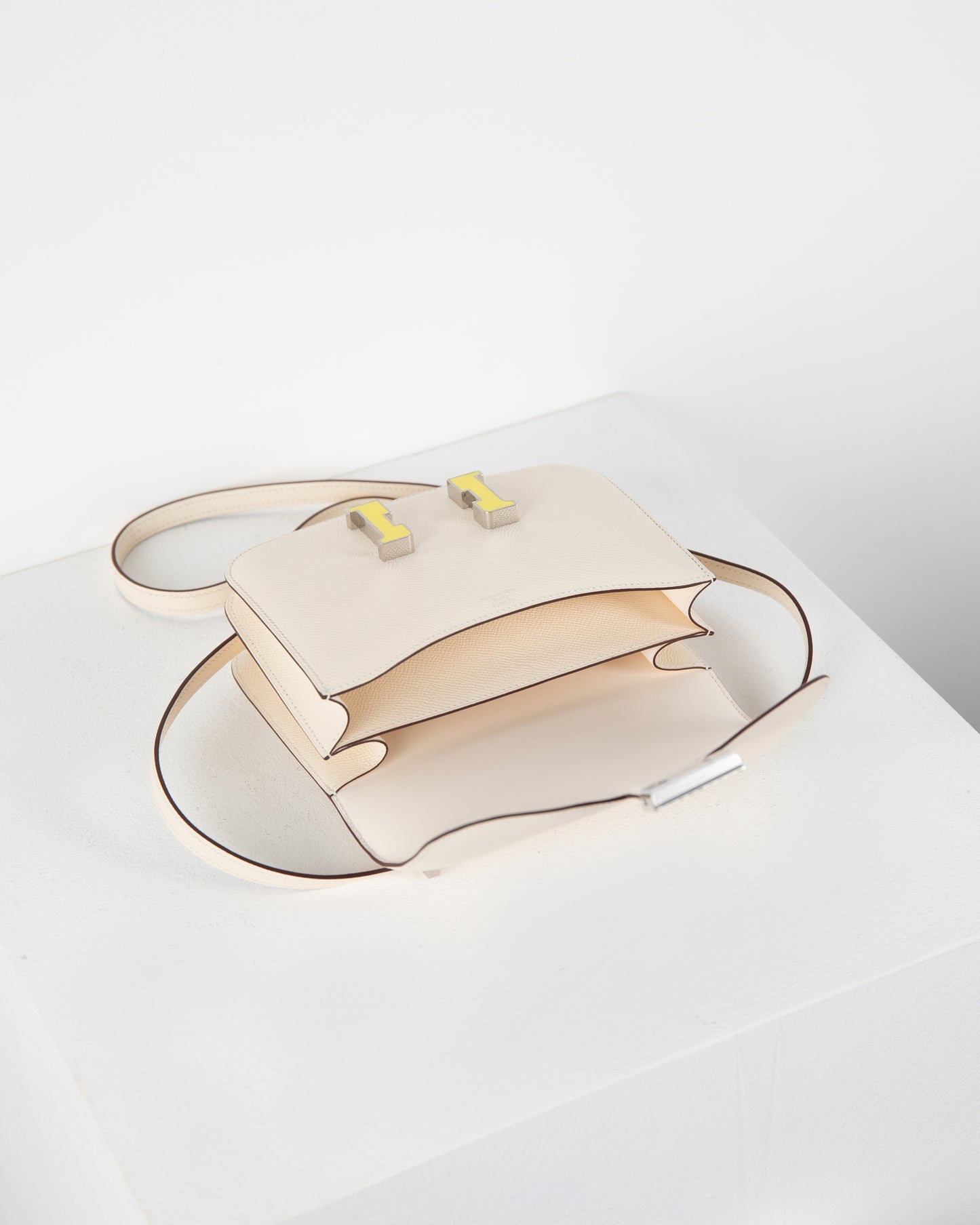 Constance 18 Nata in Epsom Leather with Yellow Enamel Palladium Hardware