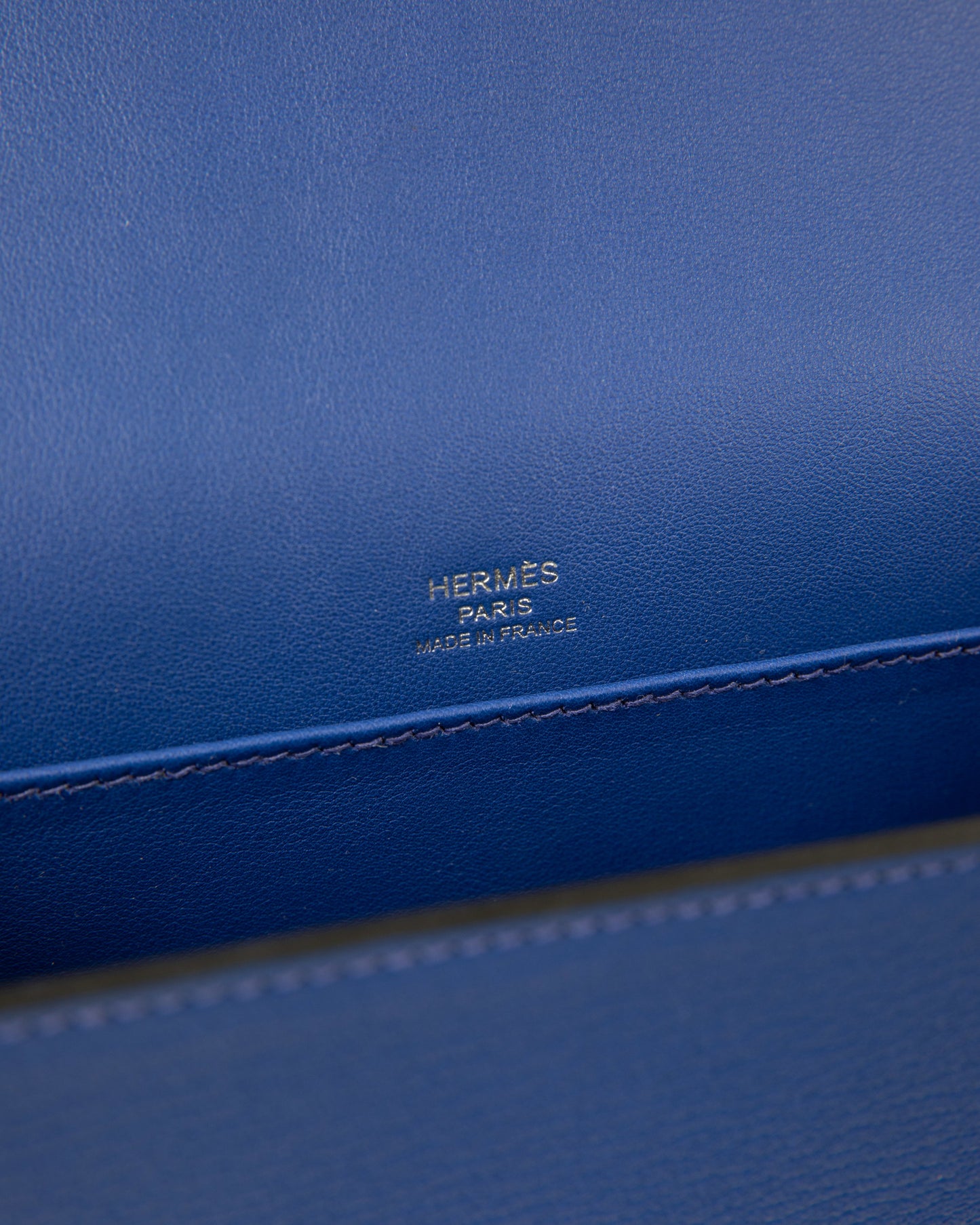 Geta Bleu Electric in Mysore Goatskin with Canvas Strap and Bleu H Buckle