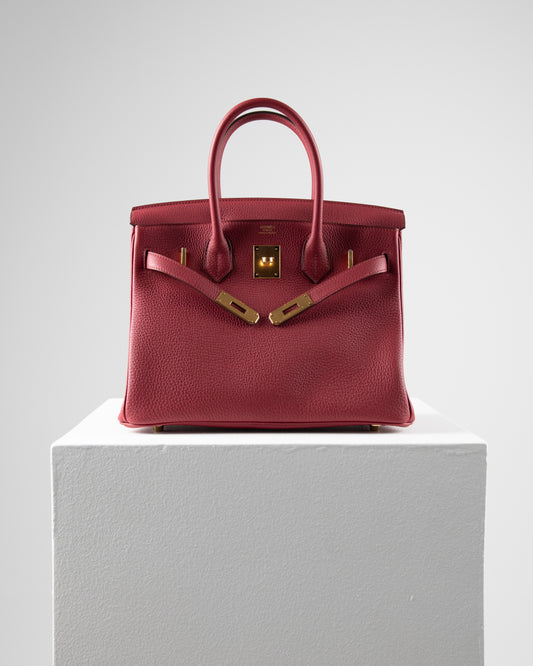 Birkin 30 Rouge Grenat in Togo Leather with Gold Hardware