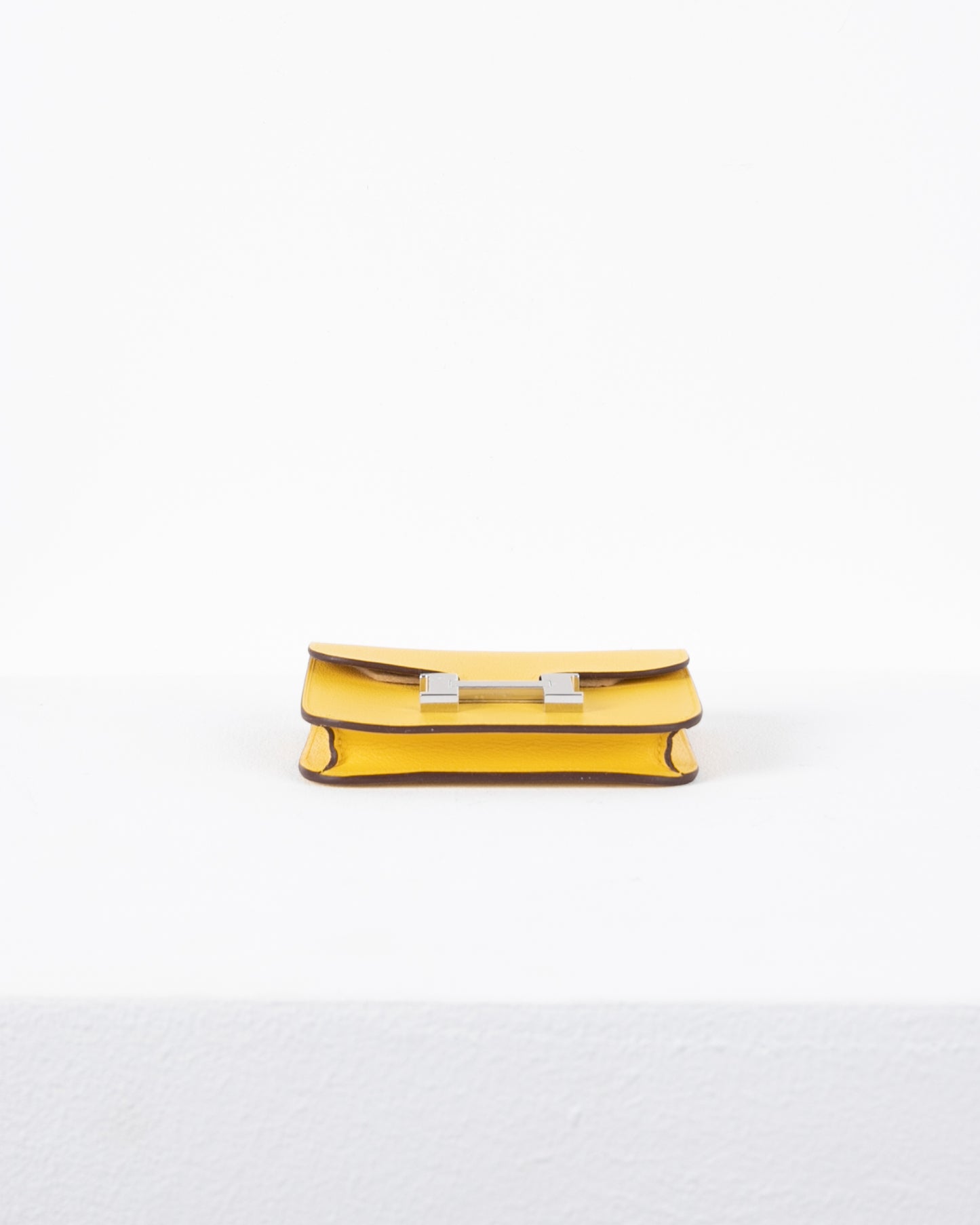 Constance Slim Compact in Jaune De Naples Evercolor with Palladium Hardware