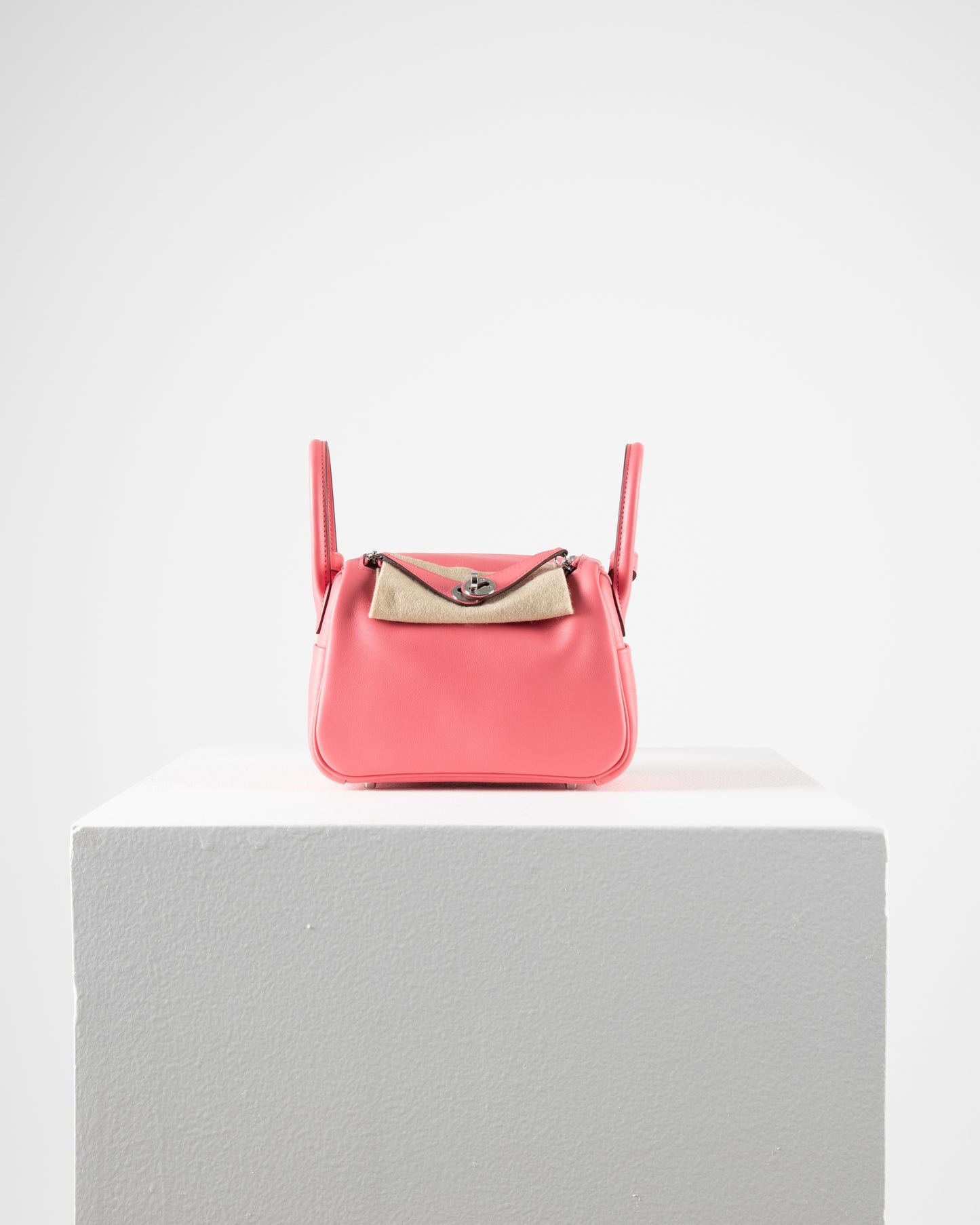 Mini Lindy Rose Azalee in Swift Leather with Palladium Hardware