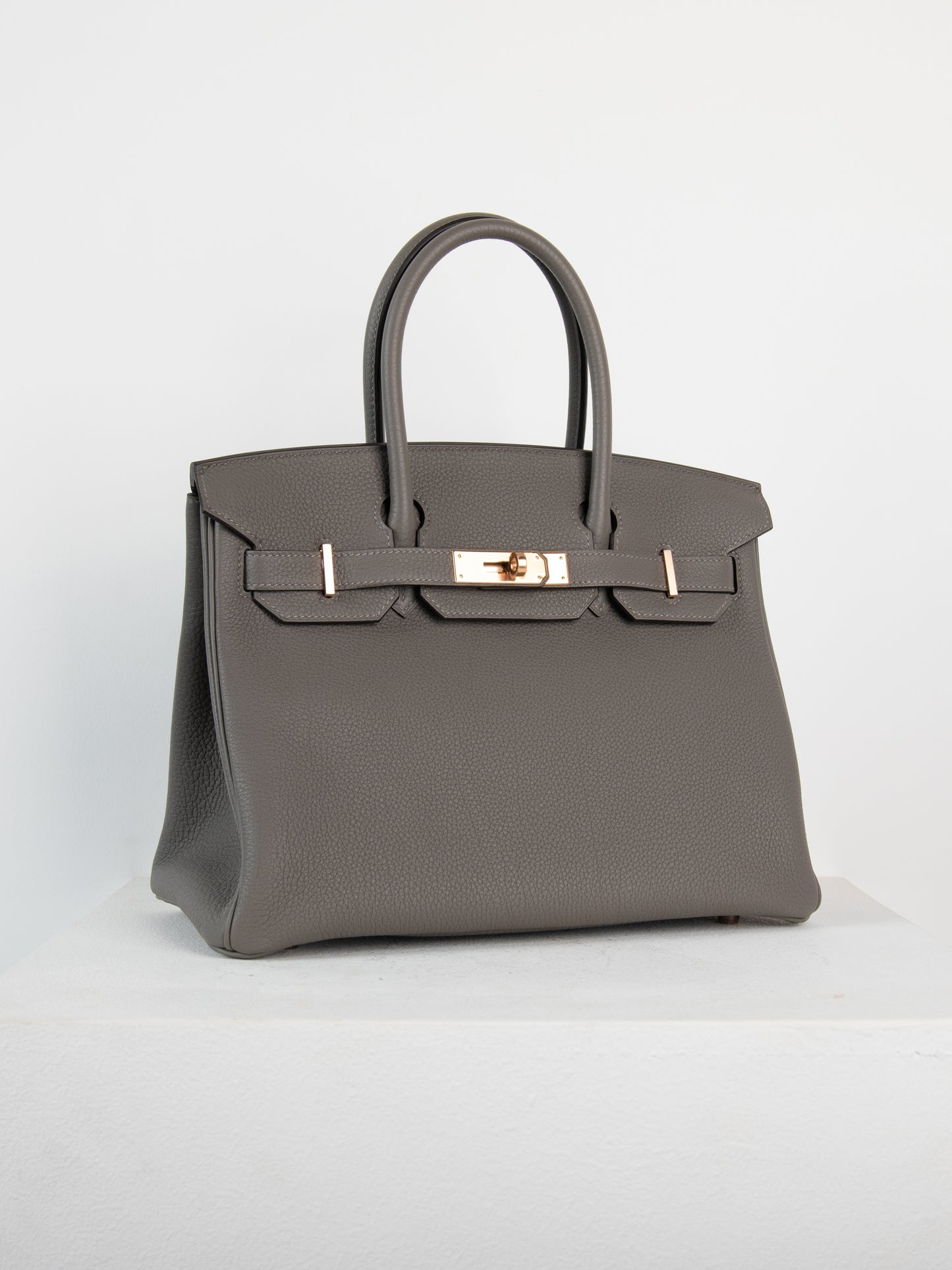 Birkin 30 in Gris Meyer Togo with Rose Gold Hardware