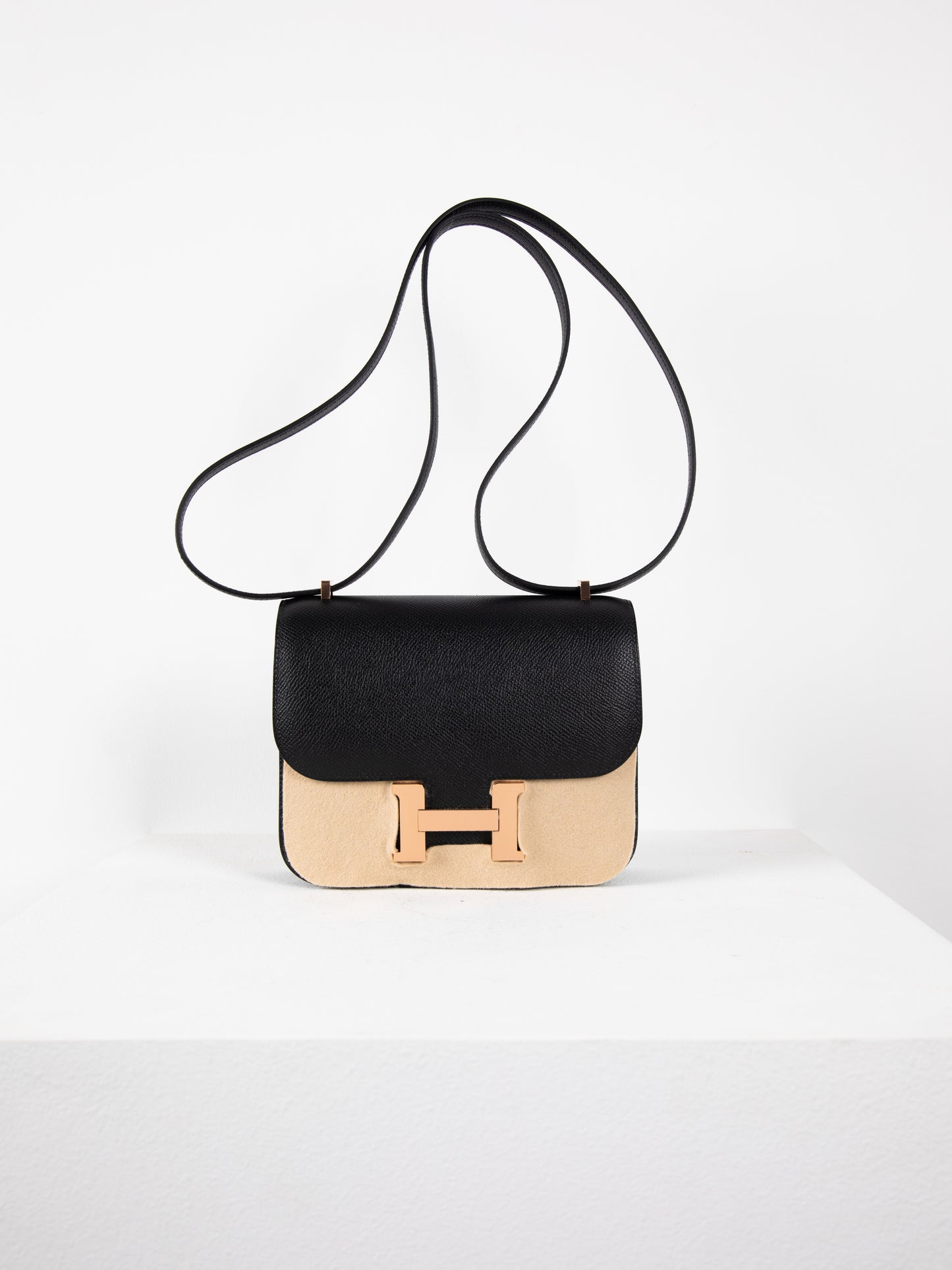 Constance 18 in Black with Rose Gold Hardware