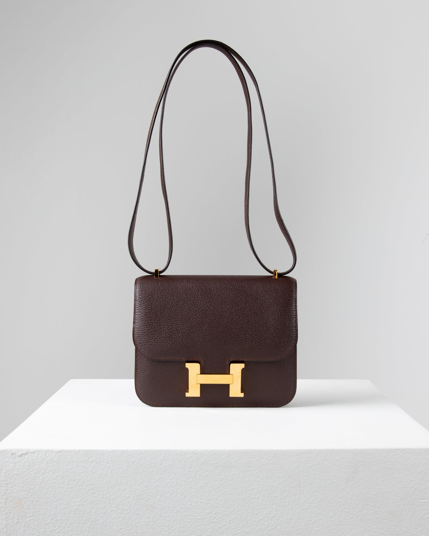 Constance 18 Rouge Sellier in Chevre Mysore Goatskin with Gold Hardware