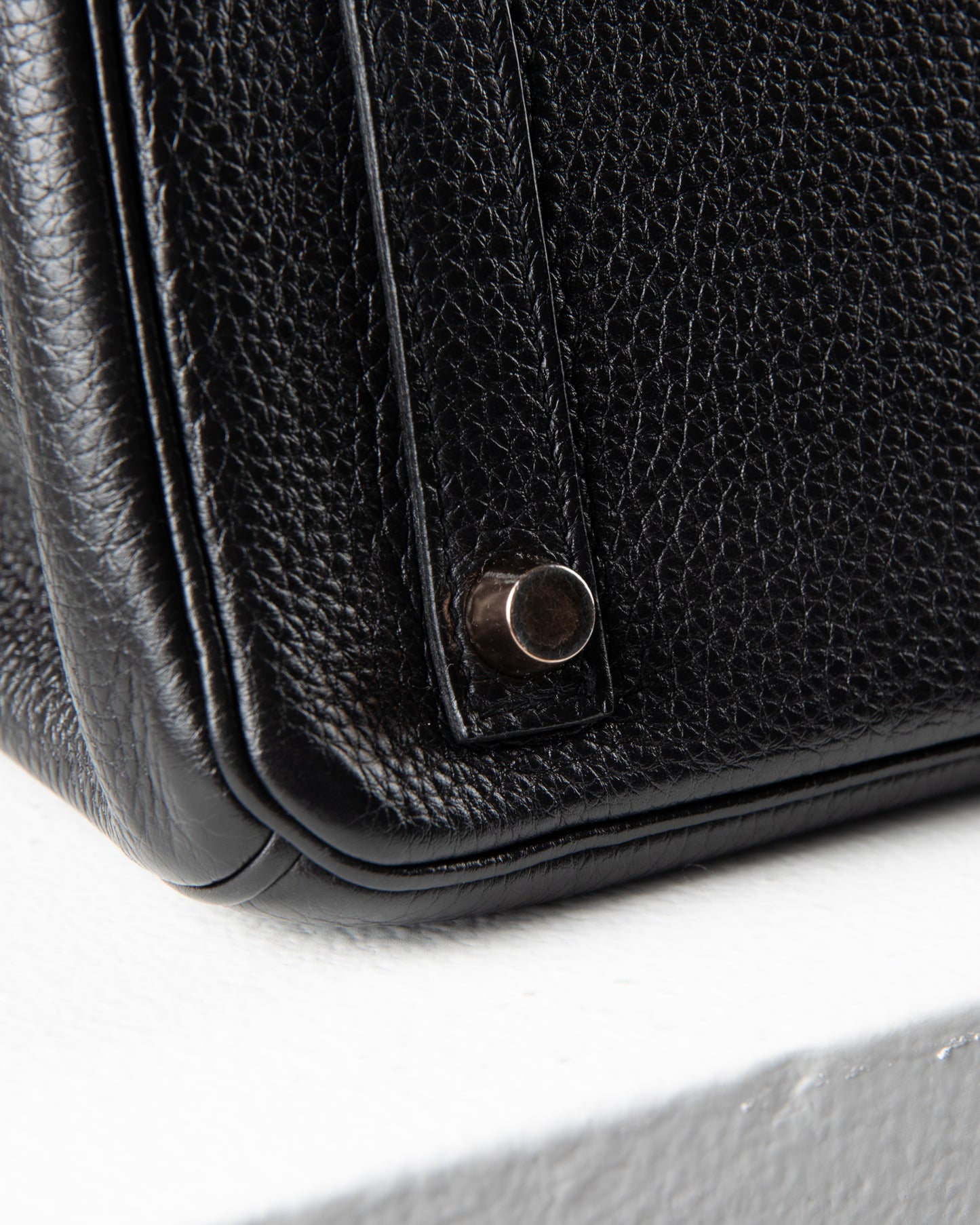 (Preloved) Birkin 25 Black in Togo Leather with Rose Gold Hardware