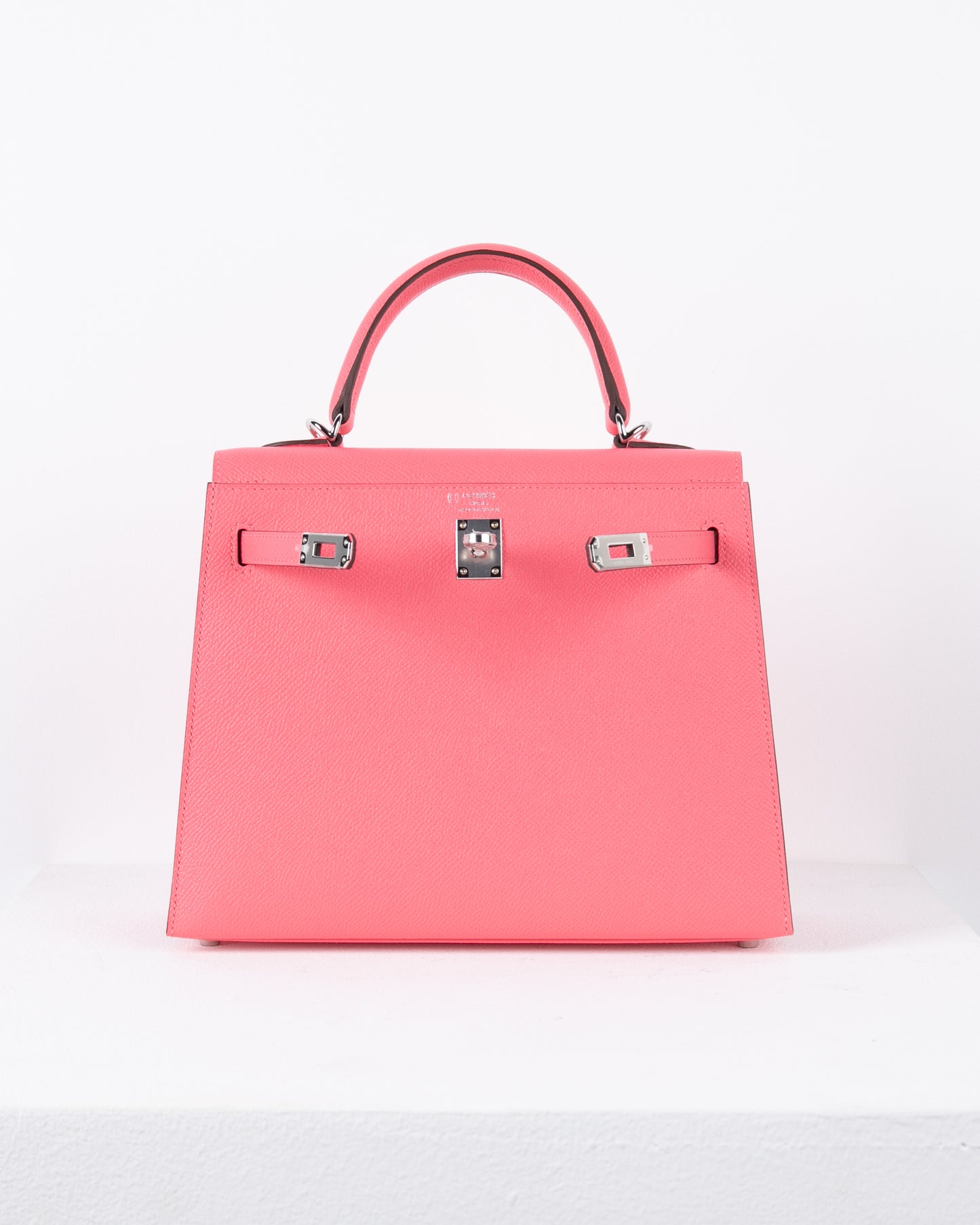 Kelly 25 in Rose Azalee Epsom with Palladium Hardware