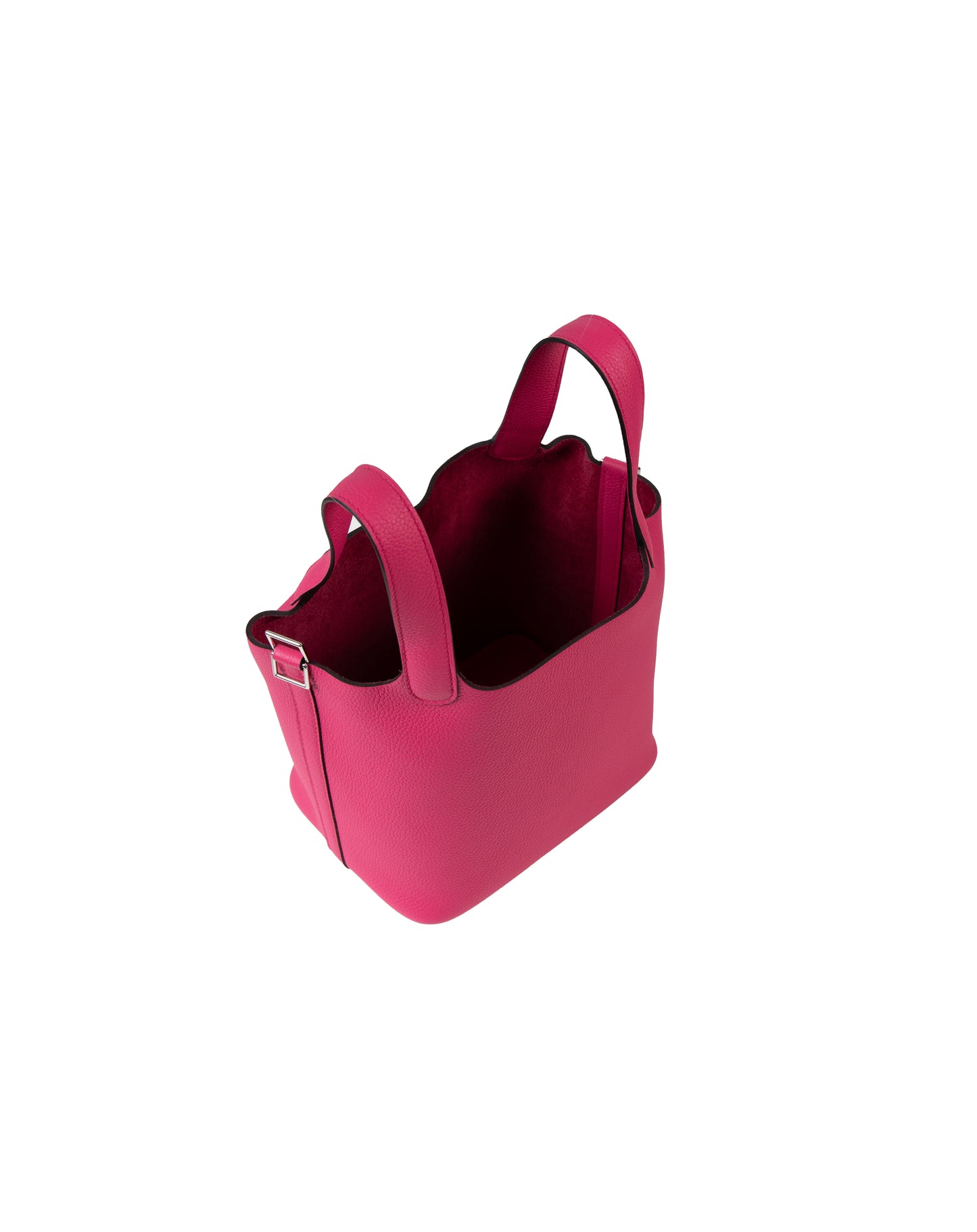 Picotin 18 Rose Shocking in Taurillon Maurice wiht Palladium Hardware
