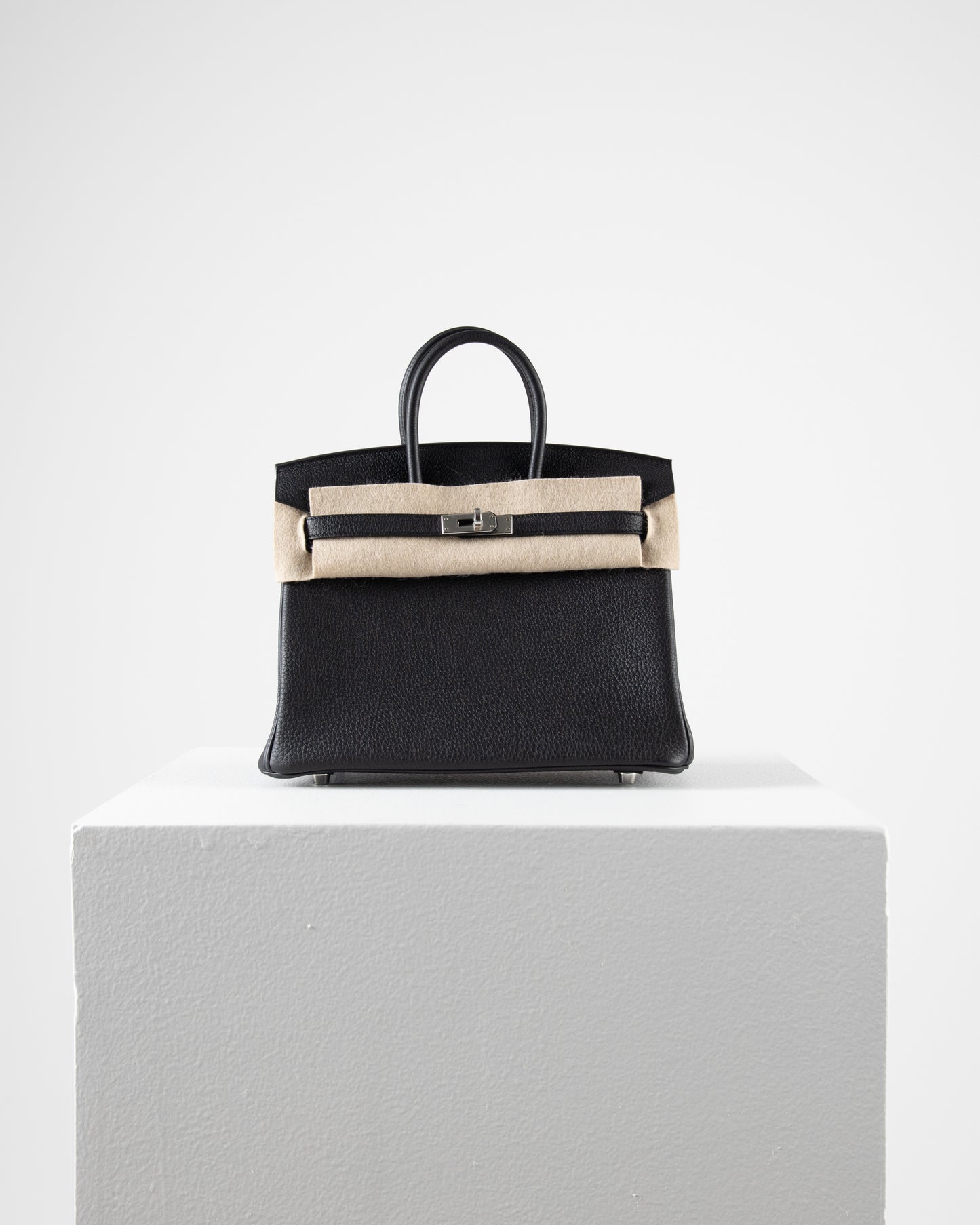 Birkin 25 Black in Togo Leather with Palladium Hardware