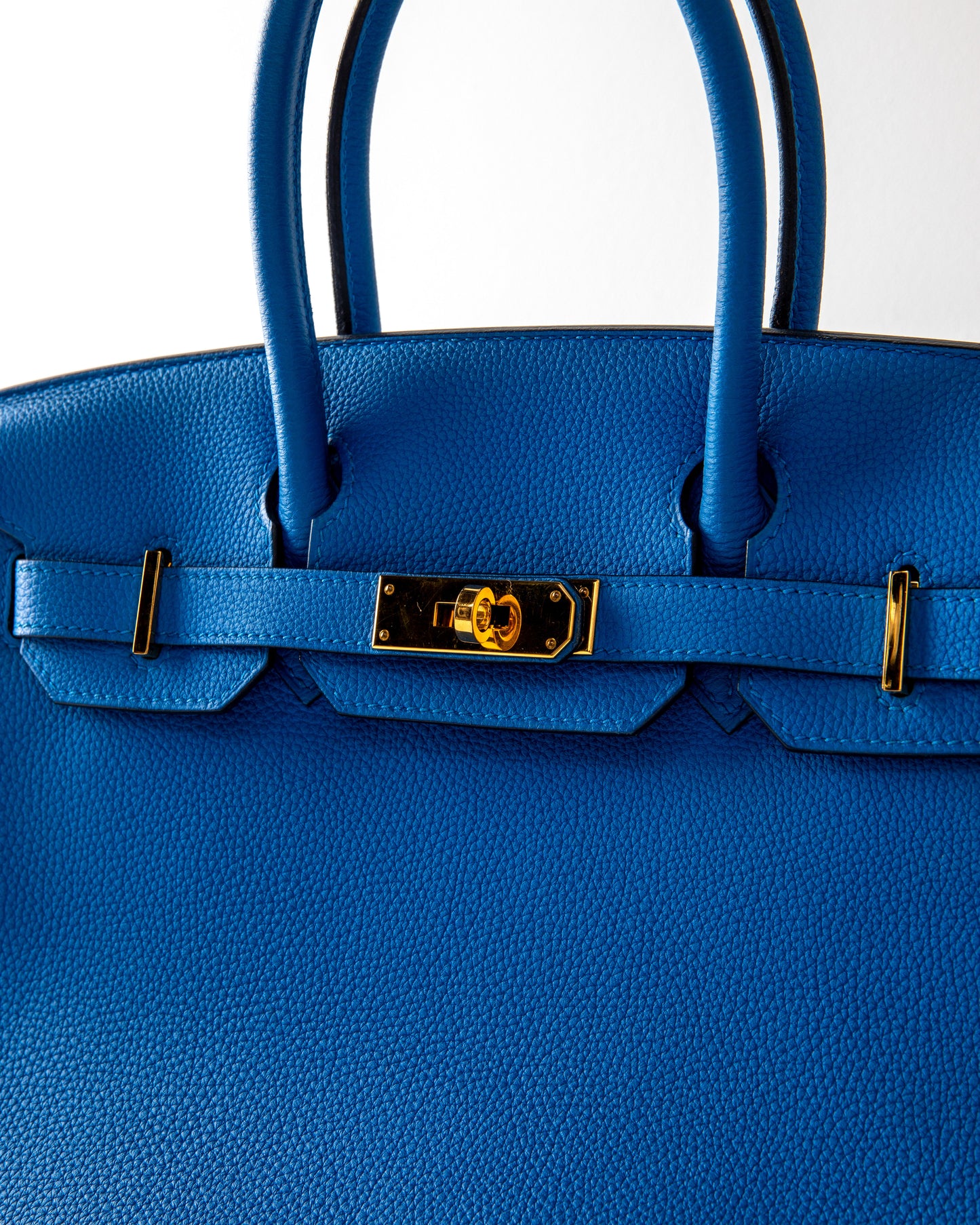 Birkin 30 Bleu Zellige Togo with Gold Hardware