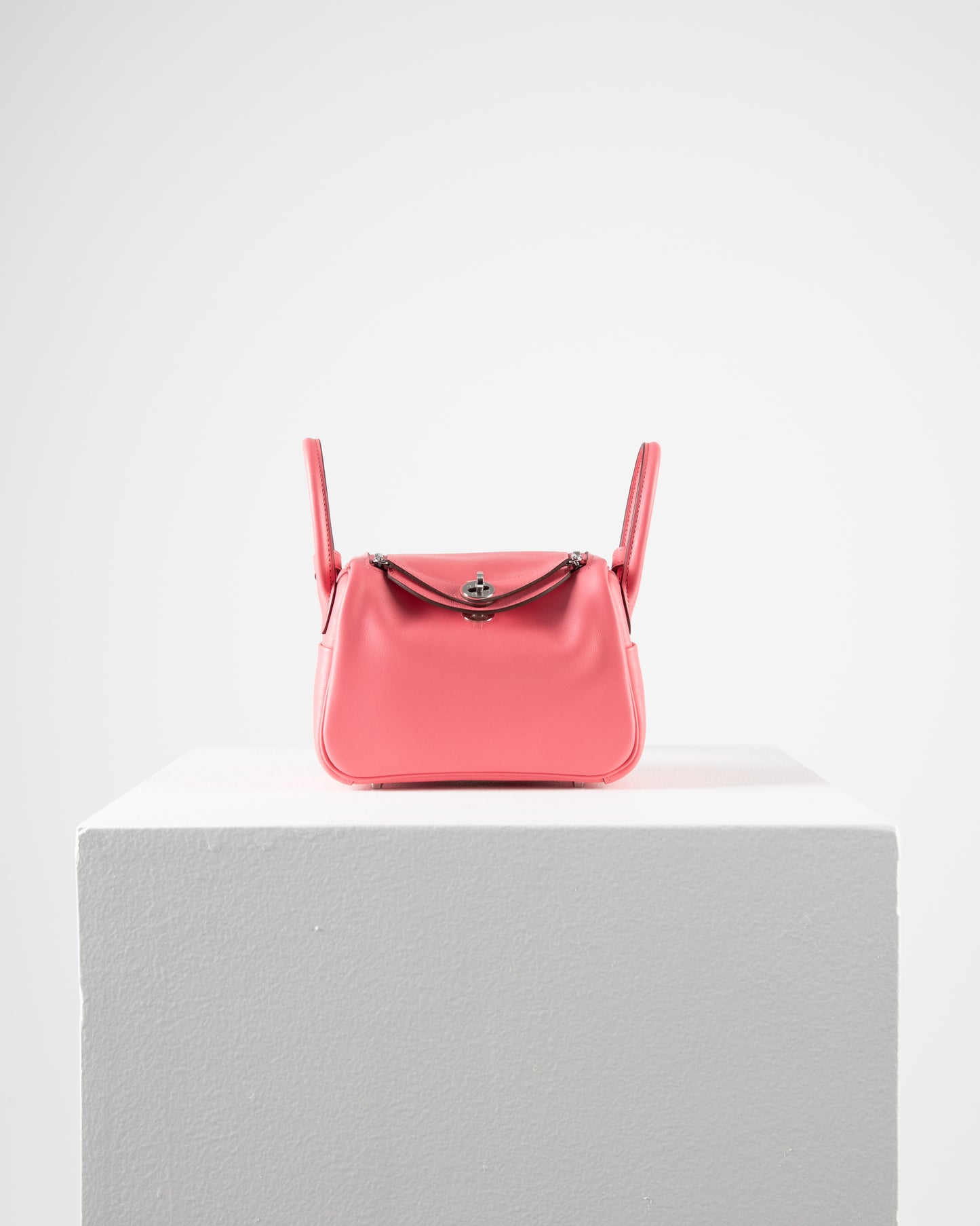Mini Lindy Rose Azalee in Swift Leather with Palladium Hardware