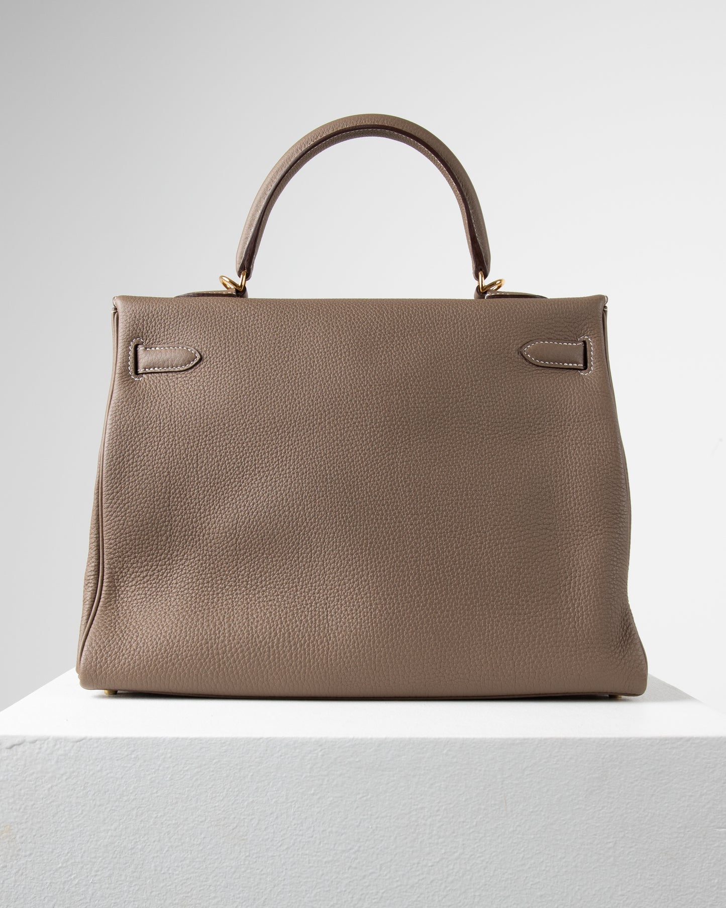 Kelly 35 Etoupe in Togo Leather with Gold Hardware