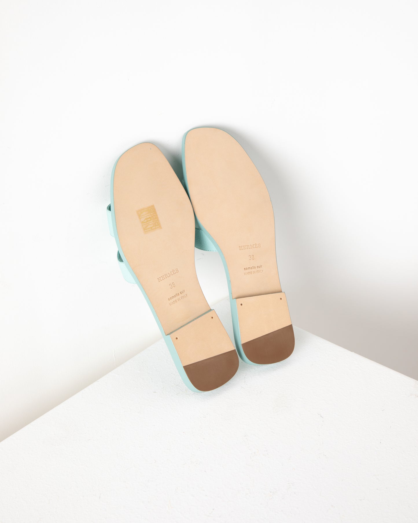 Oran Sandal in Epsom Light Blue