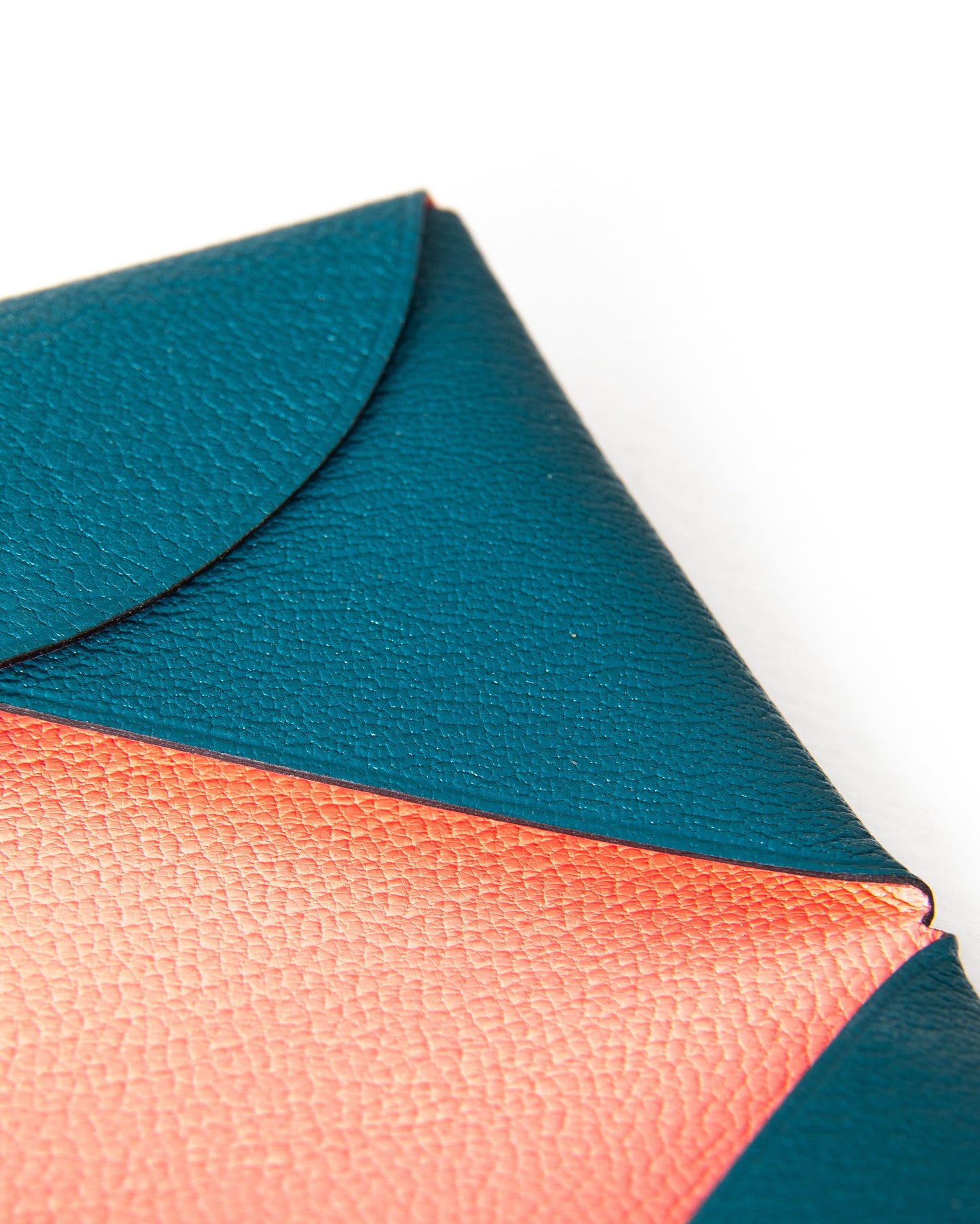 Calvi Card Holder Vert Cypress/Rose D'ete