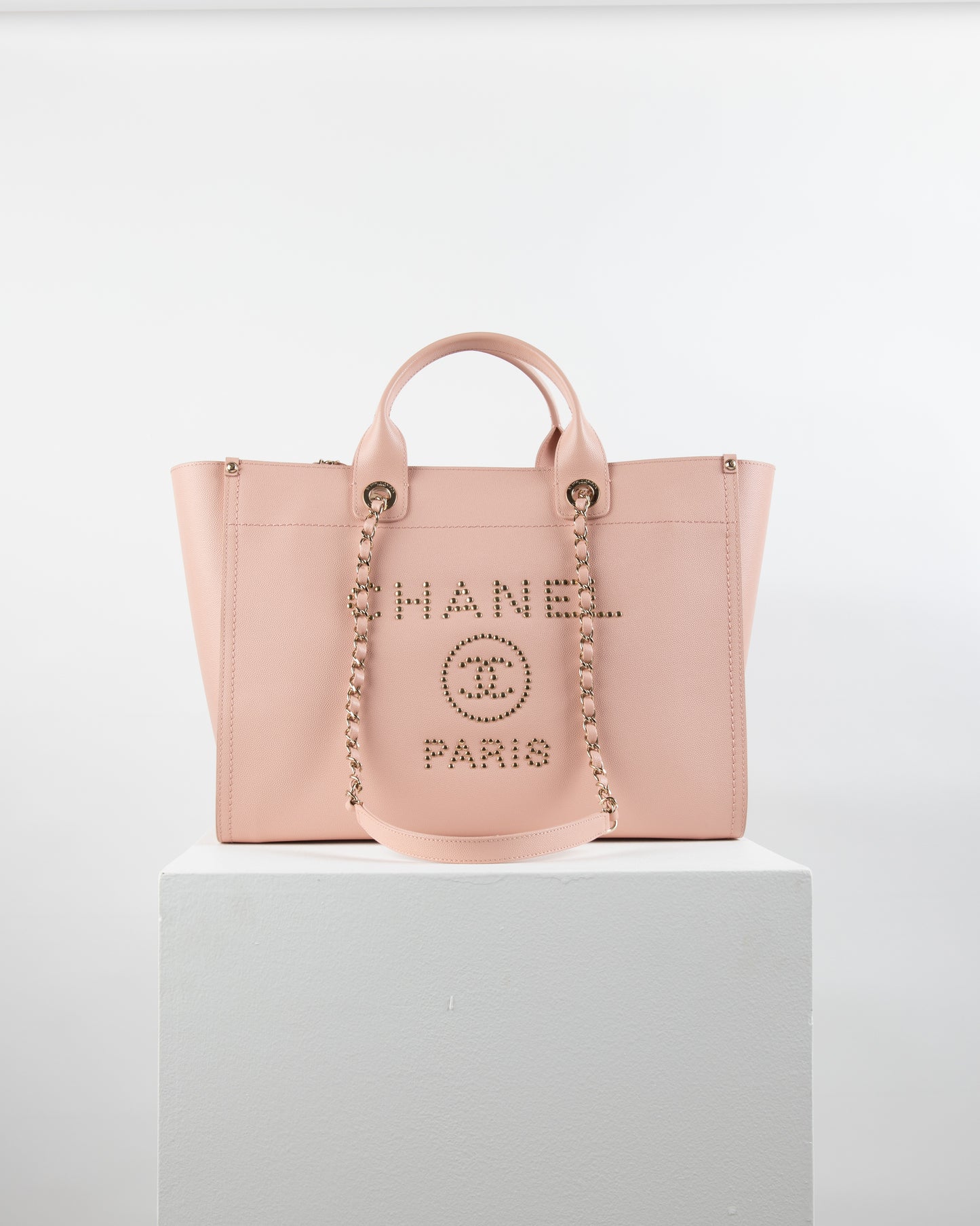 Chanel Deauville Large Pink Tote Bag