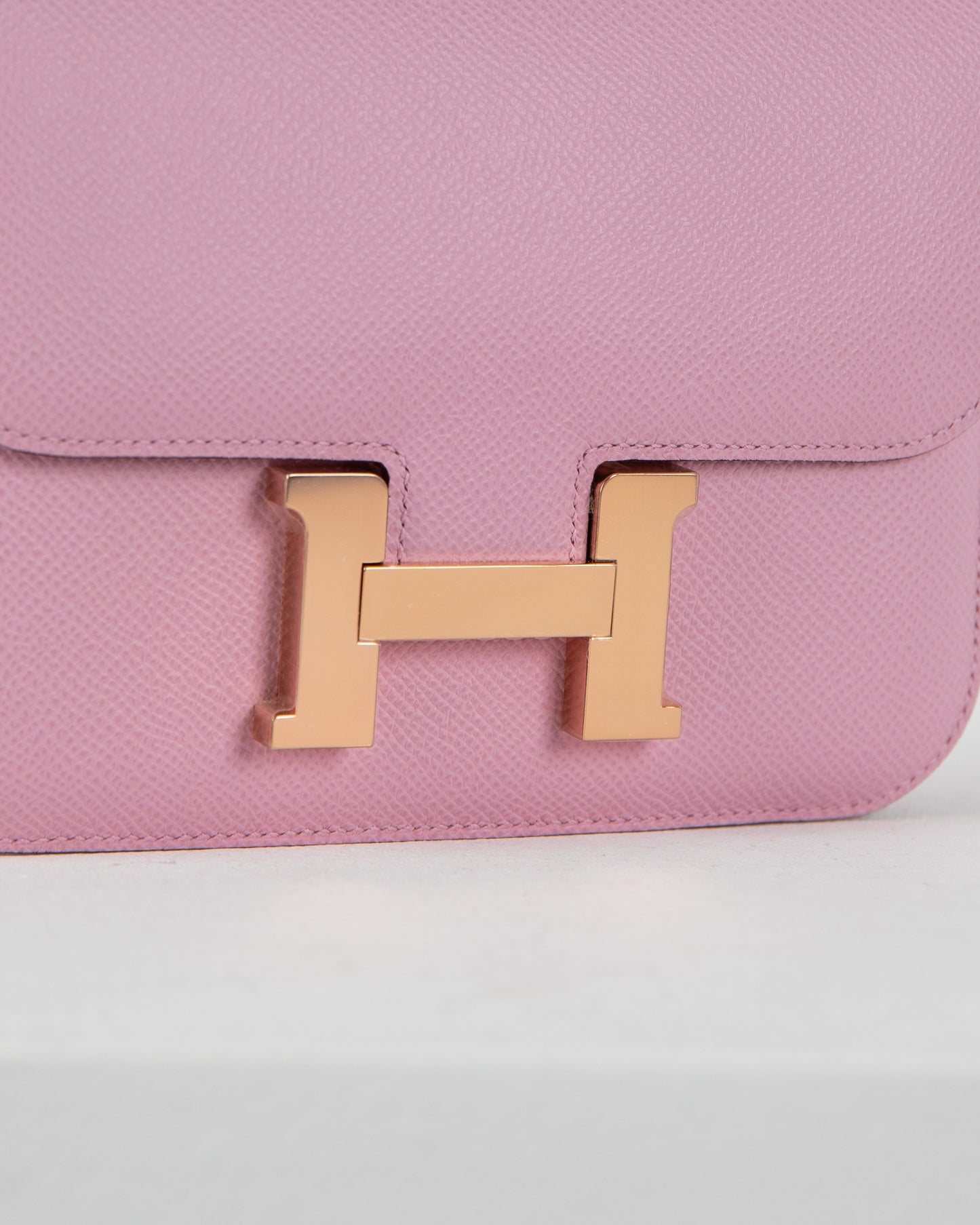 Constance 18 Mauve Sylvestre in Epsom Leather with Rose Gold Hardware