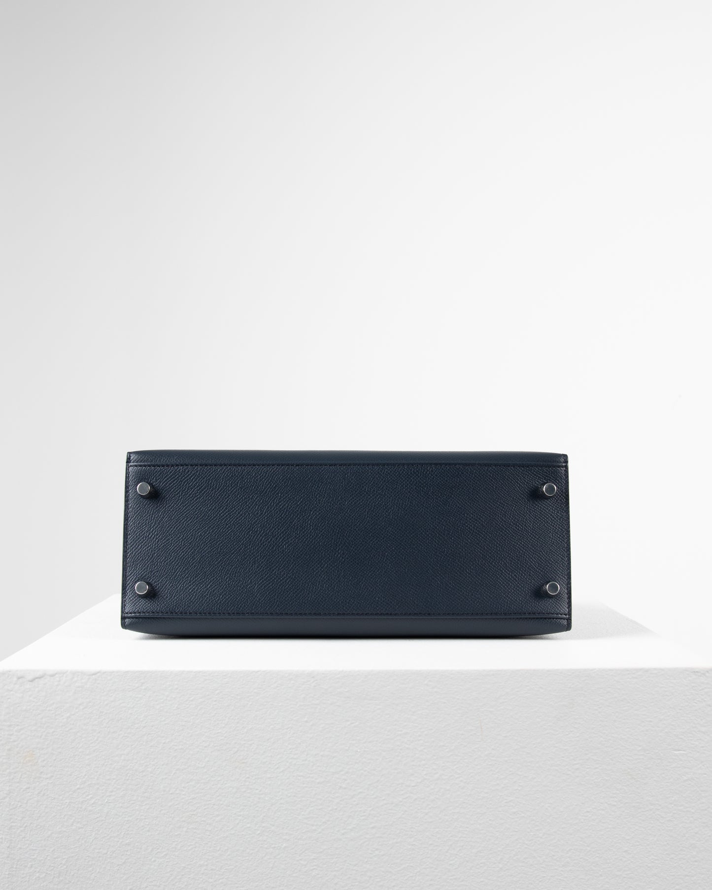 Kelly 28 Bleu Indigo in Epsom Leather with Palladium Hardware