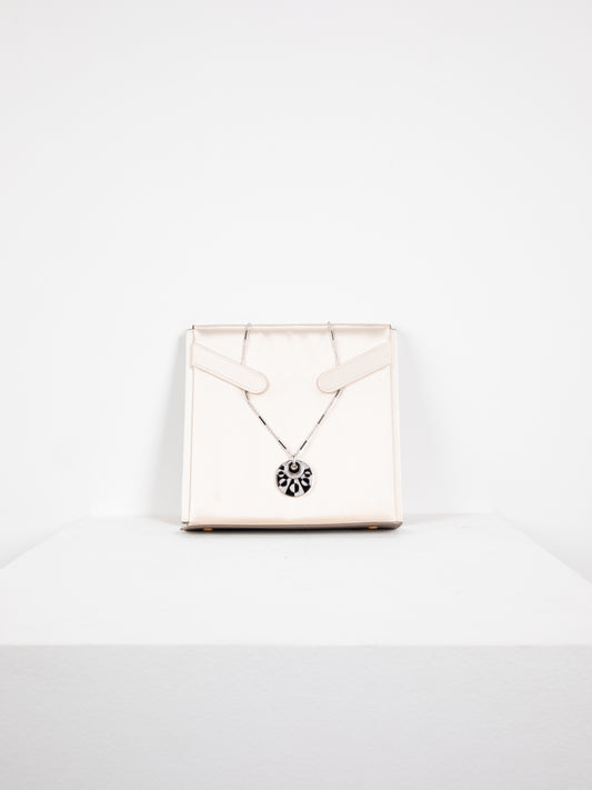 Bvlgari Intarsio Necklace in White Gold with Onyx & Diamonds