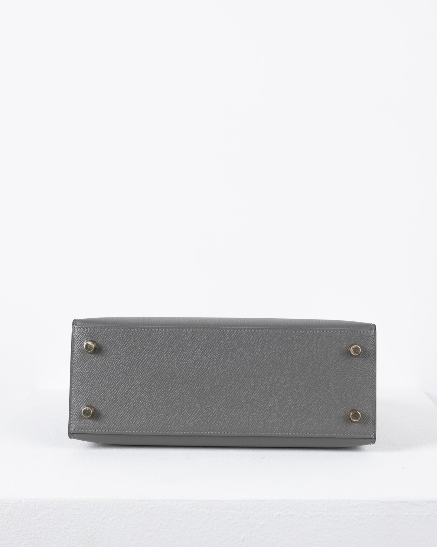 Kelly 25 in Gris Meyer Epsom with Gold Hardware